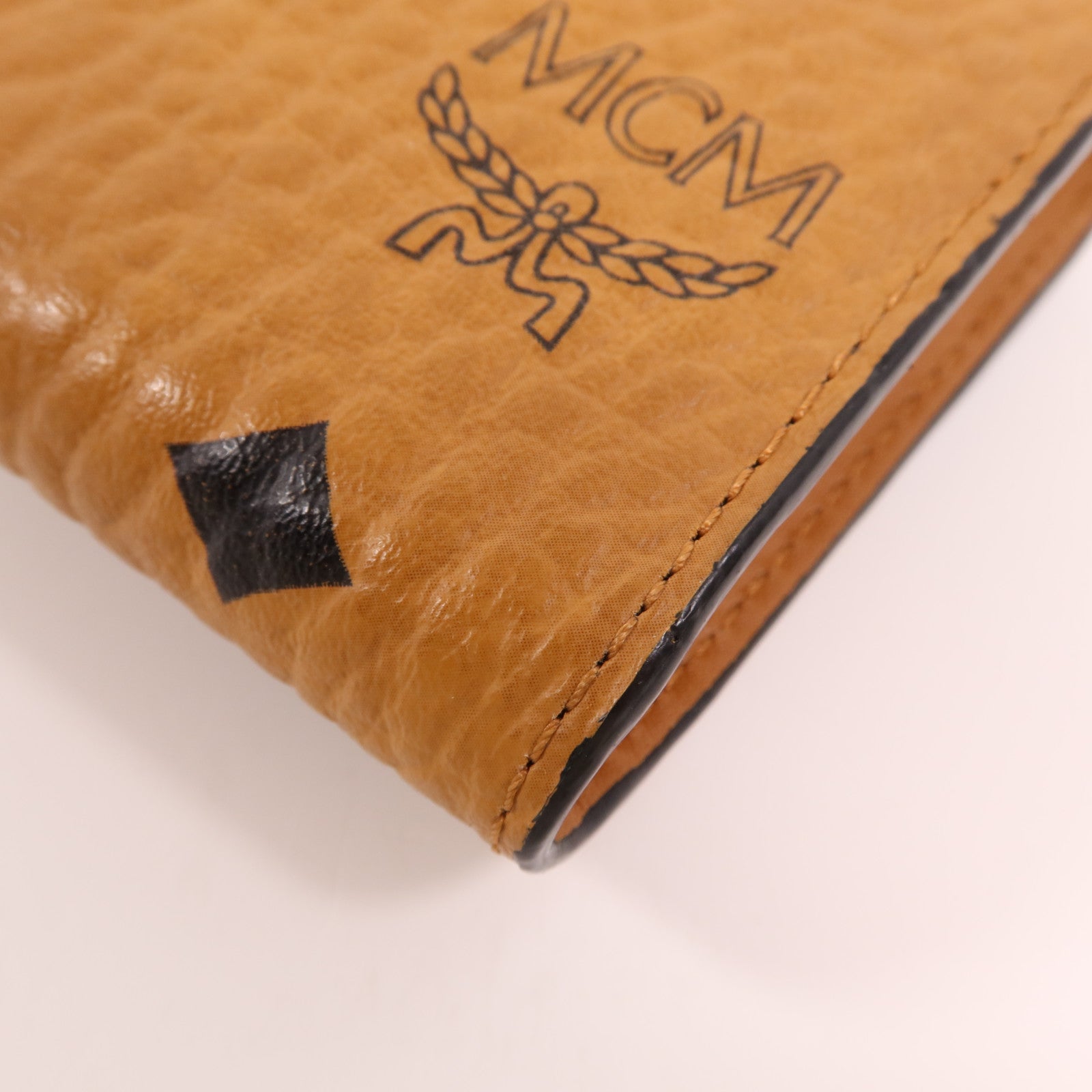 MCM 牛皮皮革Long Wallet金扣長錢包