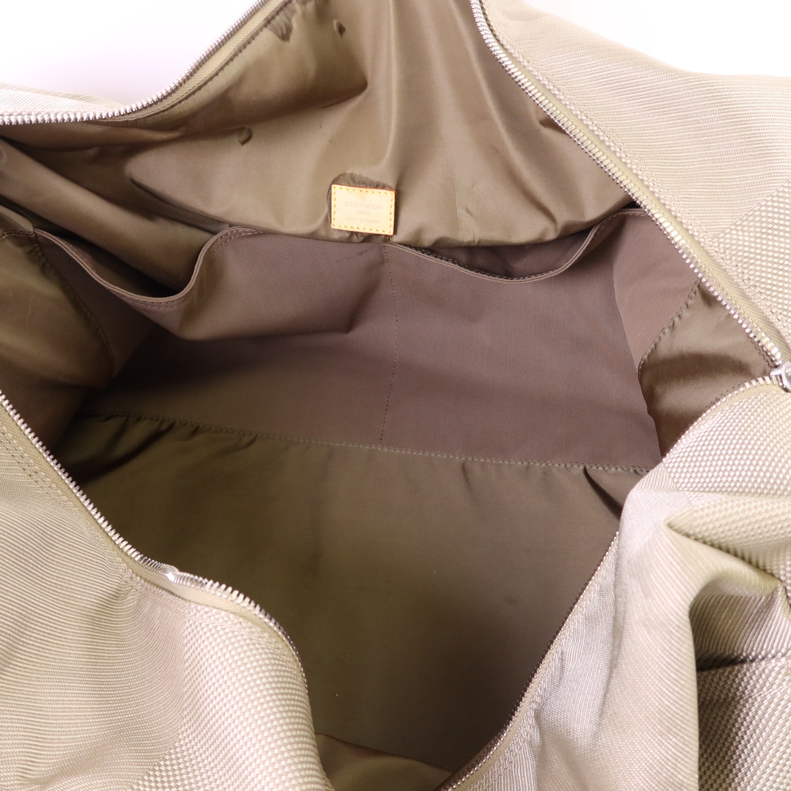 LOUIS VUITTON Damier Geant 帆布 Souverain Keepall 2005銀扣手挽肩背兩用袋