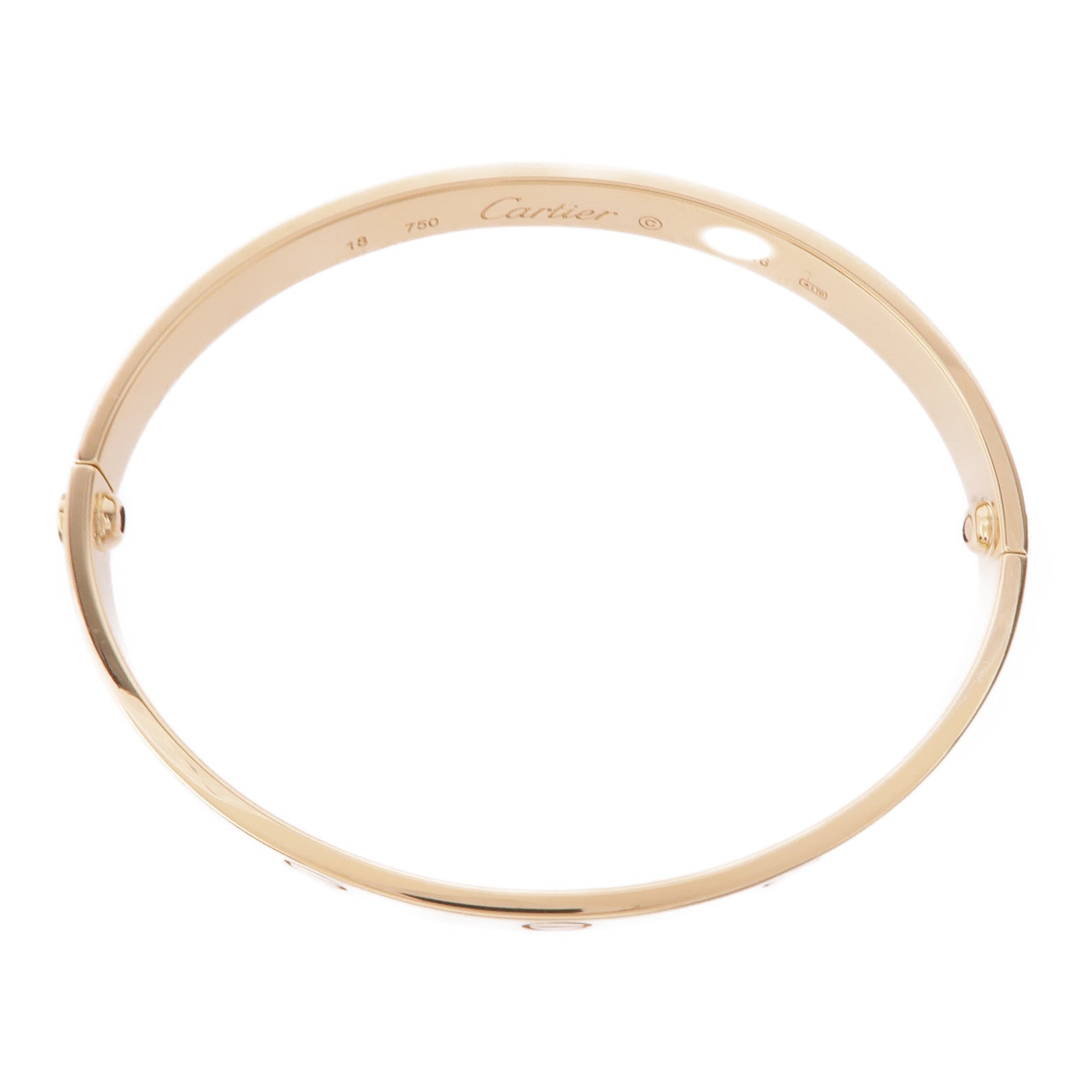 CARTIER 18K黃金Love Bracelet手鐲Cartier#18