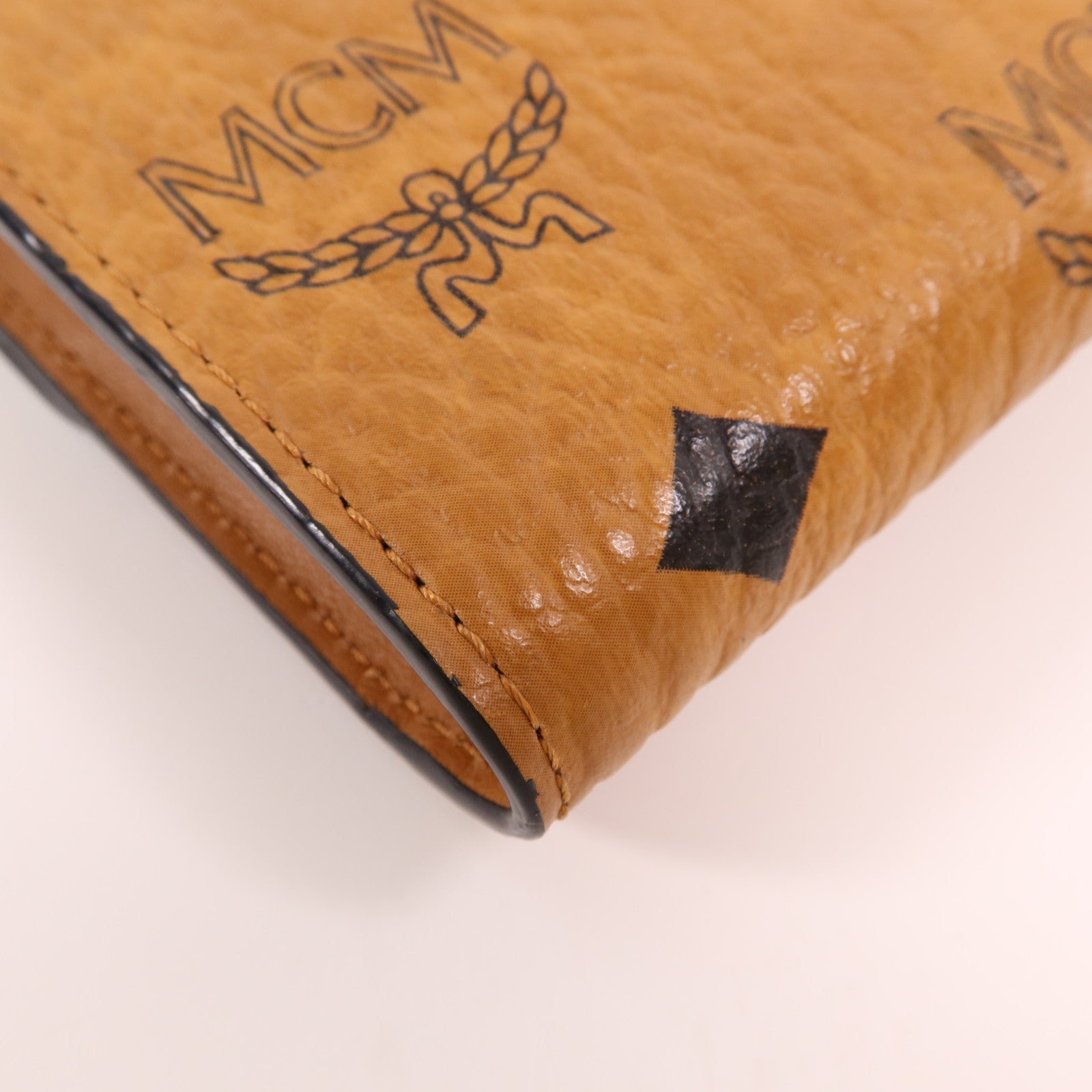 MCM 牛皮皮革Long Wallet金扣長錢包