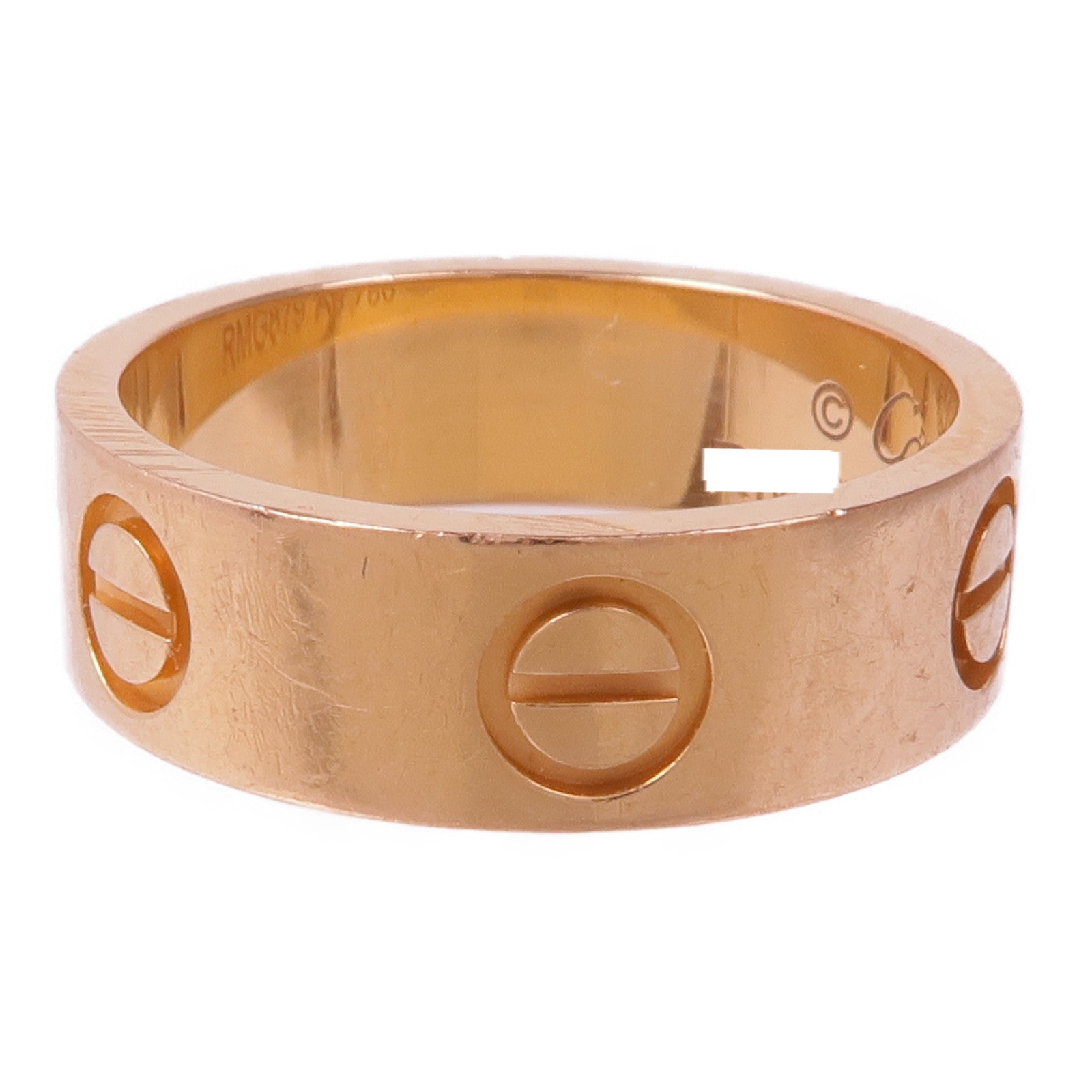 CARTIER 18K玫瑰金Love Ring戒指Cartier#50/US#5.25