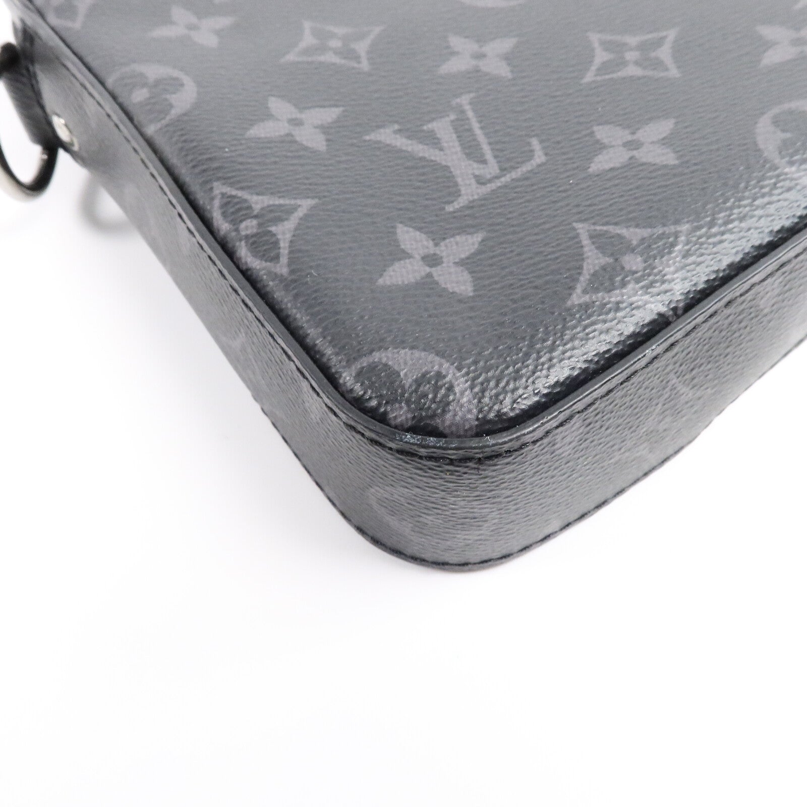 LOUIS VUITTON Monogram Eclipse Reverse Trio Messenger肩背袋