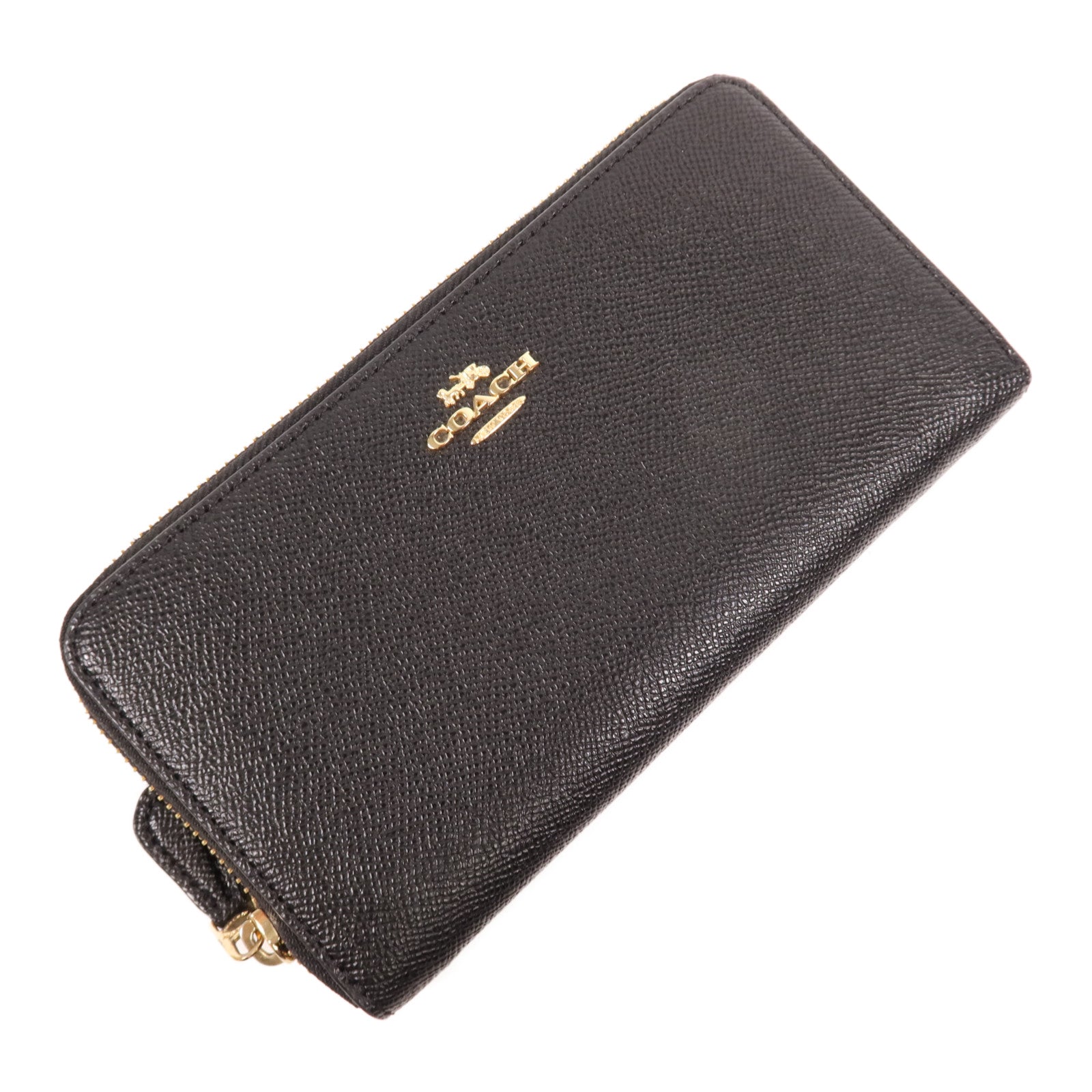 COACH 牛皮皮革Long Wallet金扣長錢包