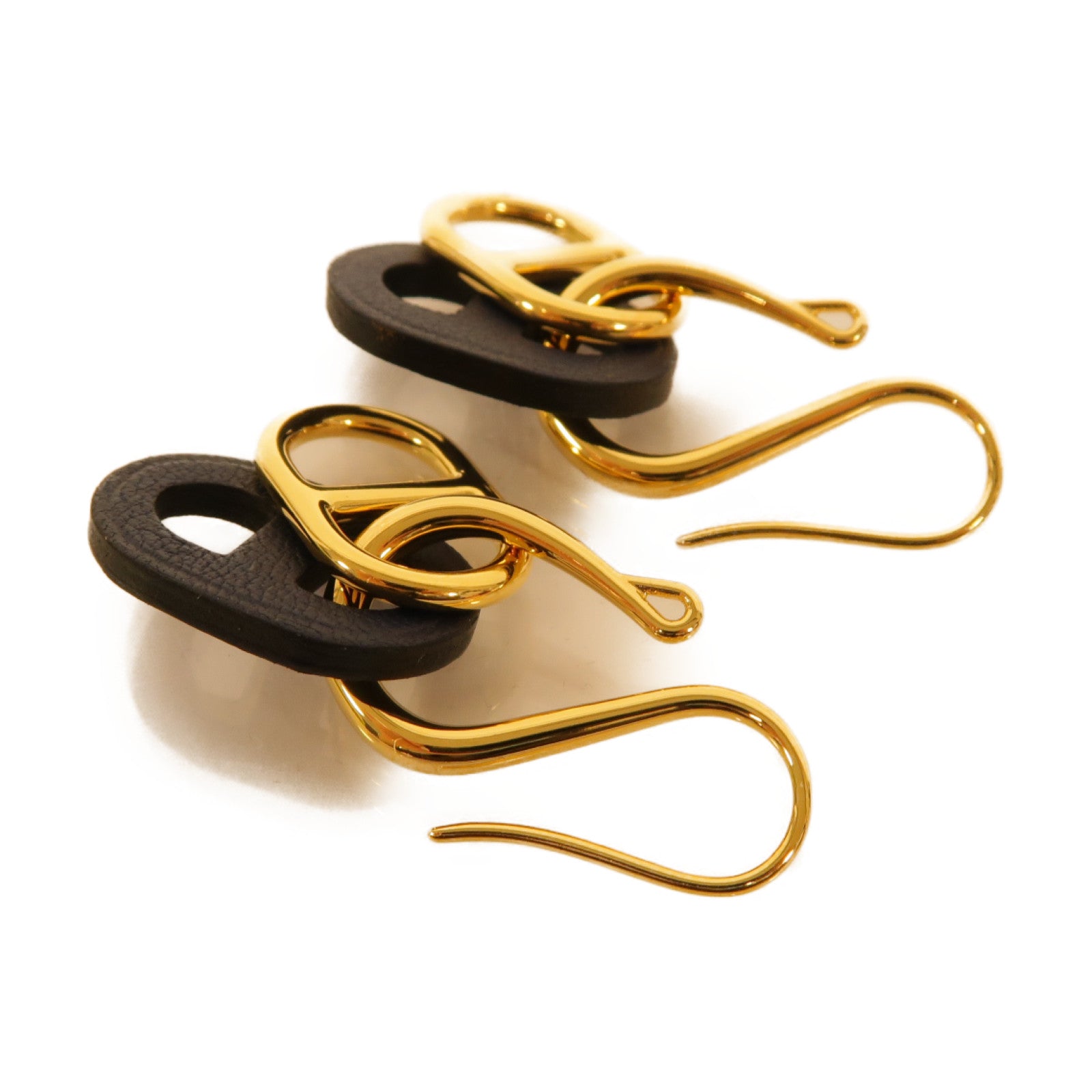 HERMES 【激減優惠】金屬Earrings耳環藍色/金色