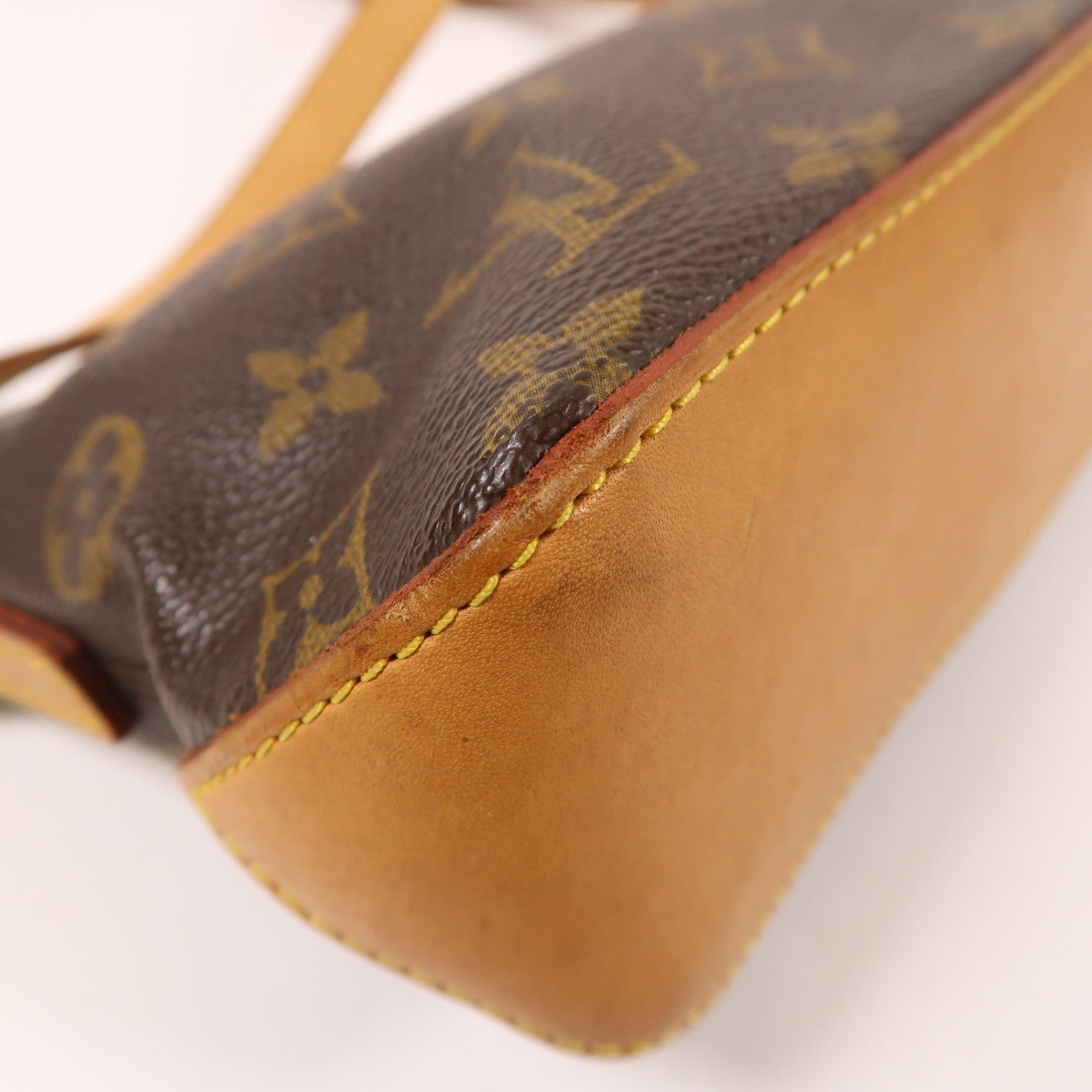 LOUIS VUITTON Monogram Trotteur金扣肩背袋棕色