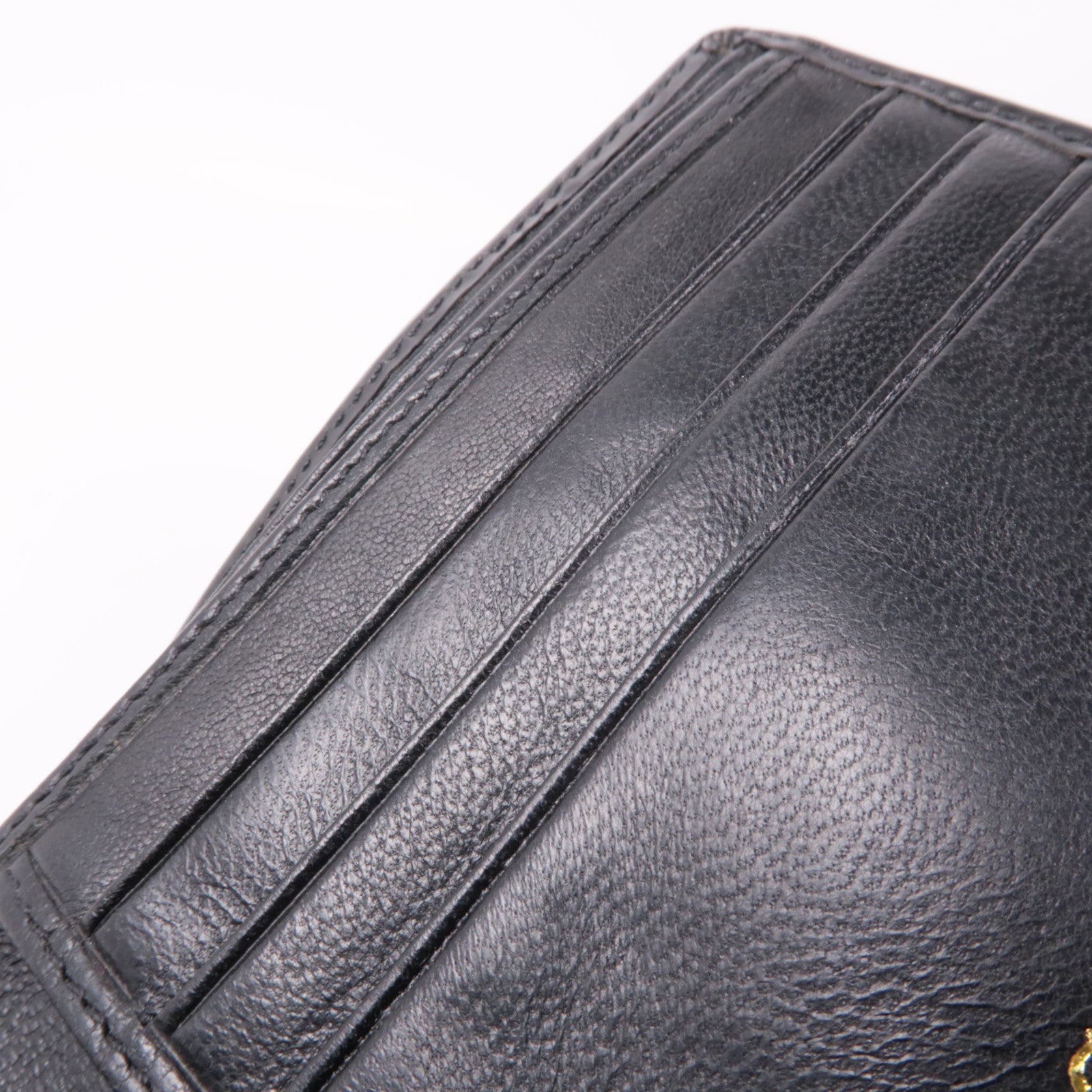 Dior 漆皮皮革Wallet金扣錢包