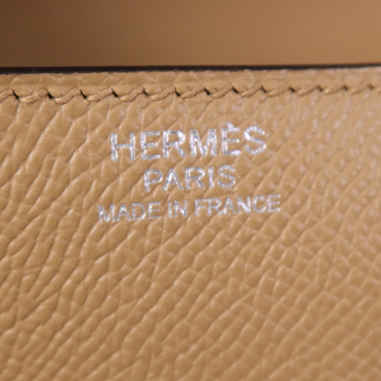 HERMES Epsom皮革Constance 24銀扣肩背袋Chai