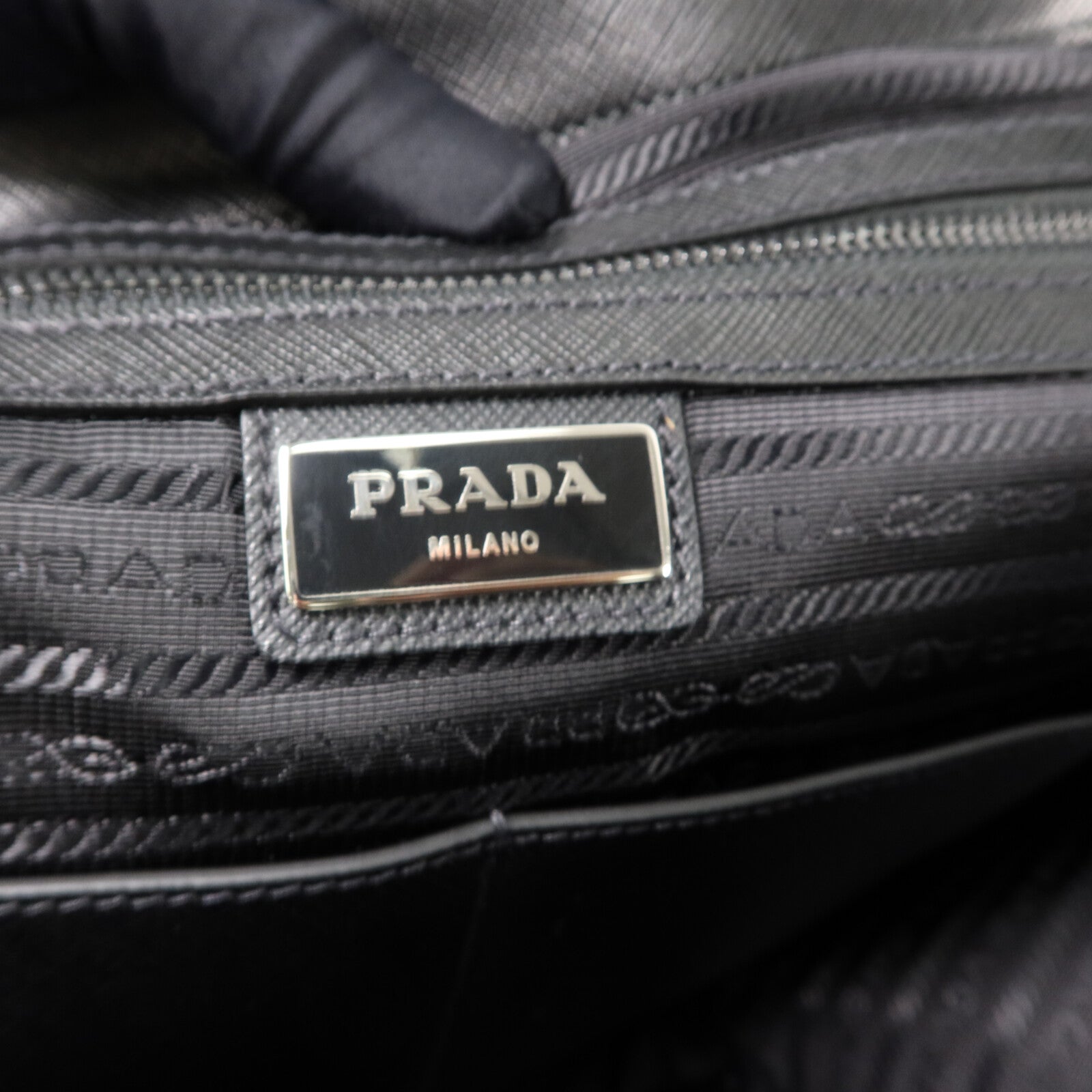 PRADA 尼龍/Saffiano皮革Tote Bag手挽肩背兩用袋