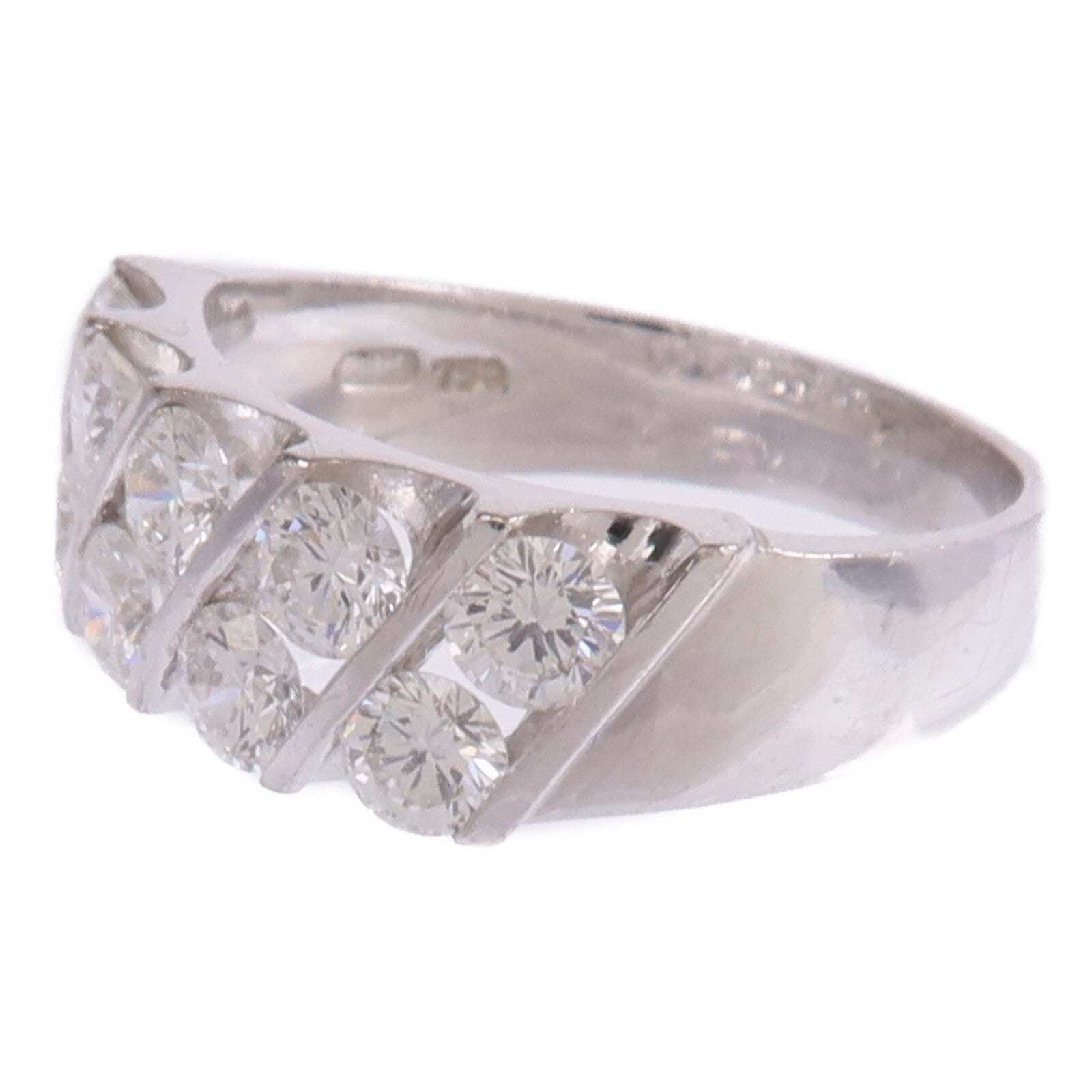 JEWELRY 【激減優惠】18K白金Diamond Ring鑽石戒指US#7.25