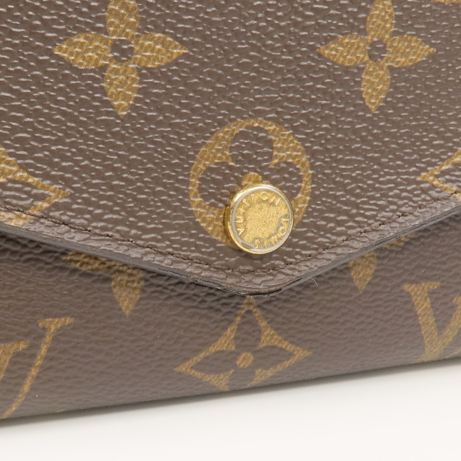 LOUIS VUITTON Monogram Sarah Wallet金扣長錢包