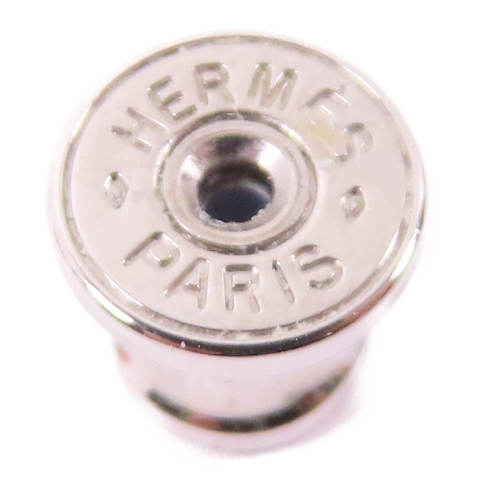 HERMES 金屬Cage H Earrings銀扣耳環Black/Silver黑色/銀色