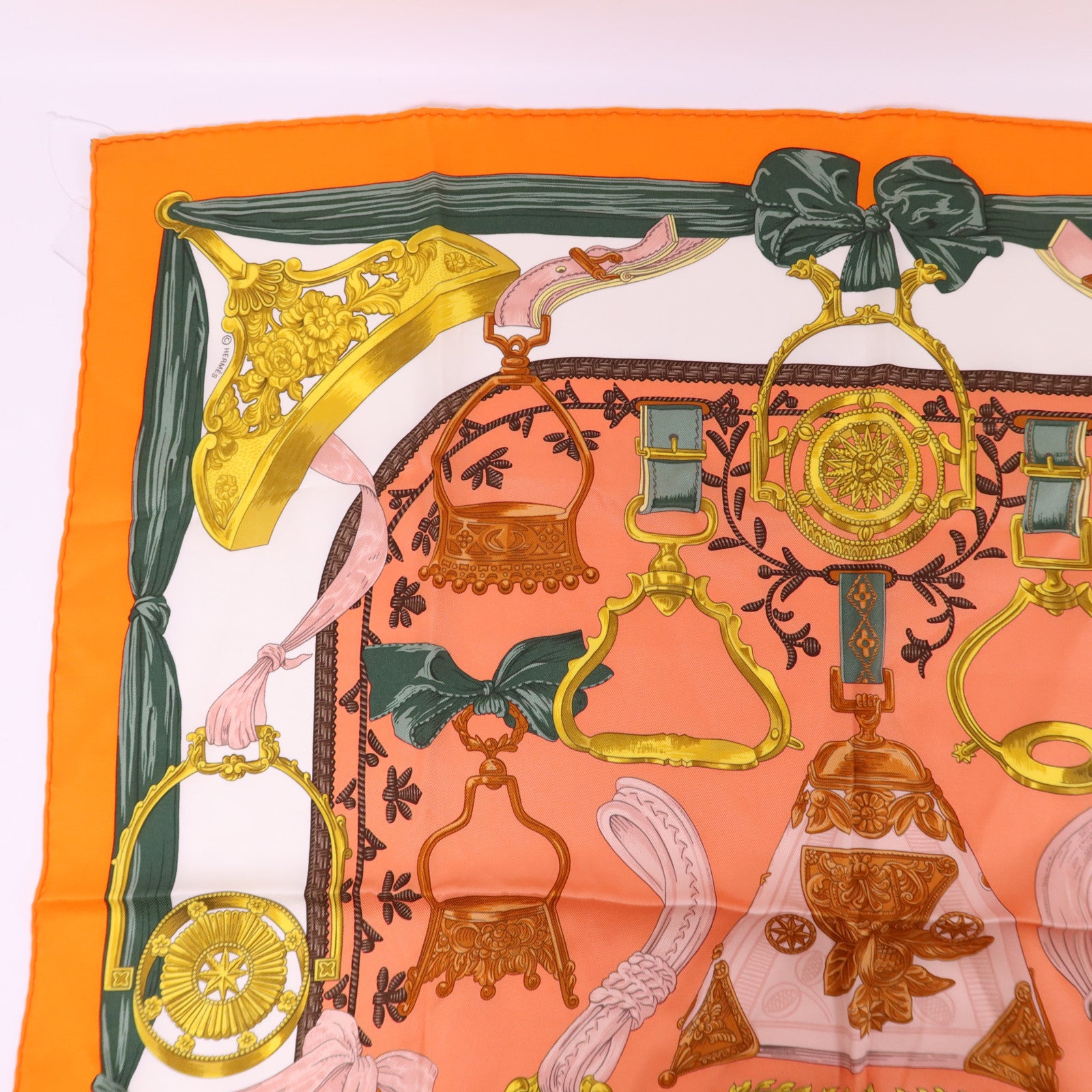 HERMES 絲質Scarf 65x65絲巾