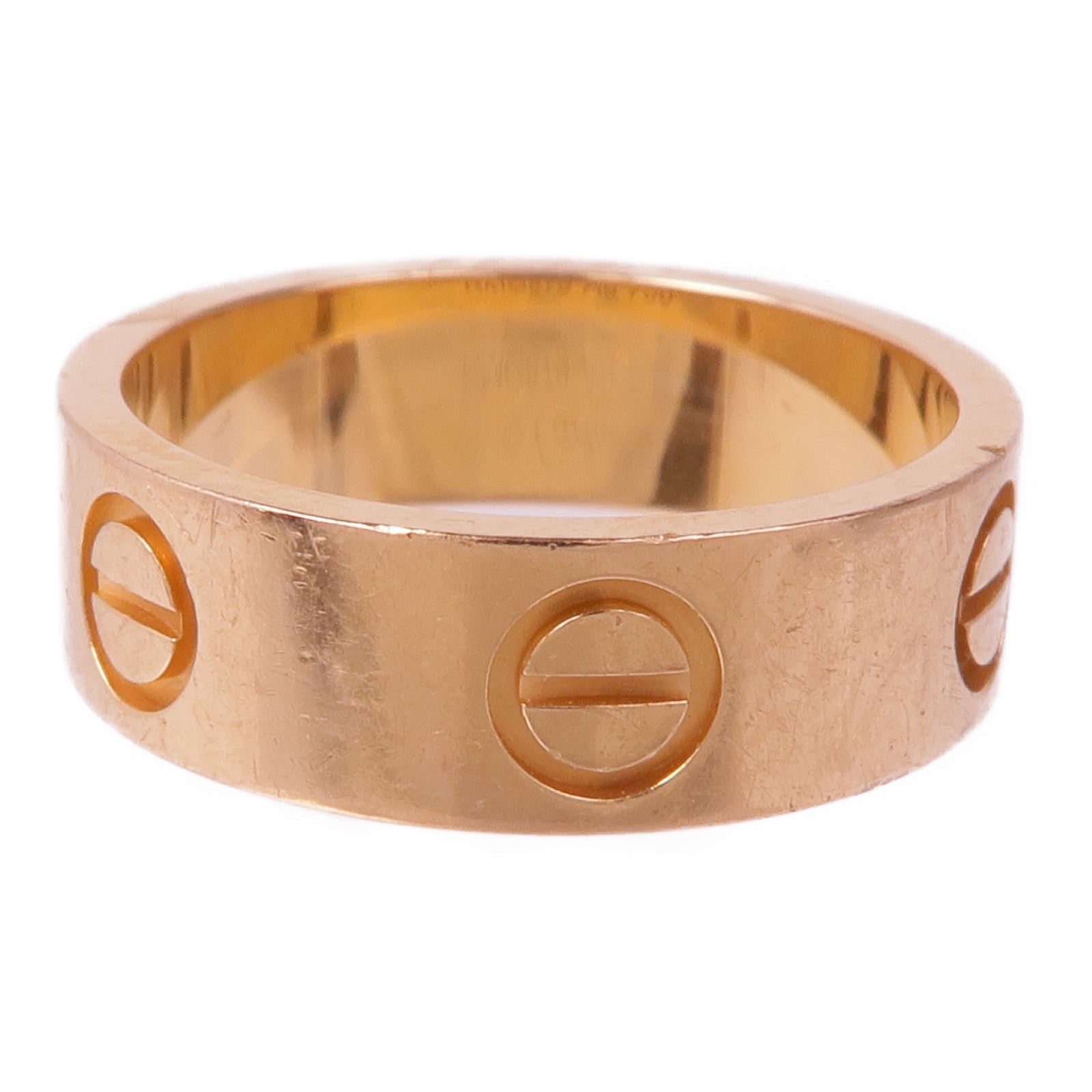 CARTIER 18K玫瑰金Love Ring戒指Cartier#50/US#5.25