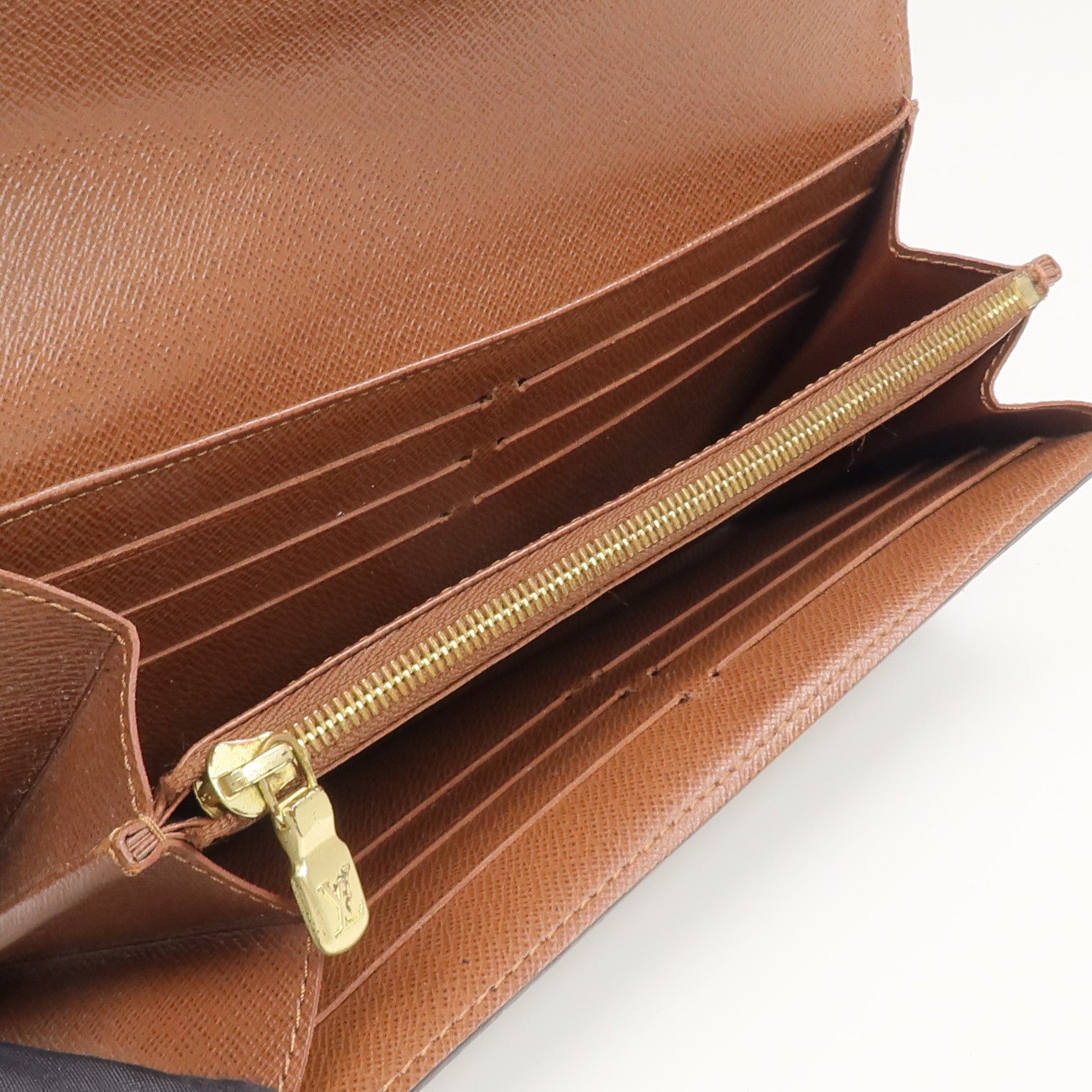 LOUIS VUITTON Monogram Sarah Wallet金扣長錢包