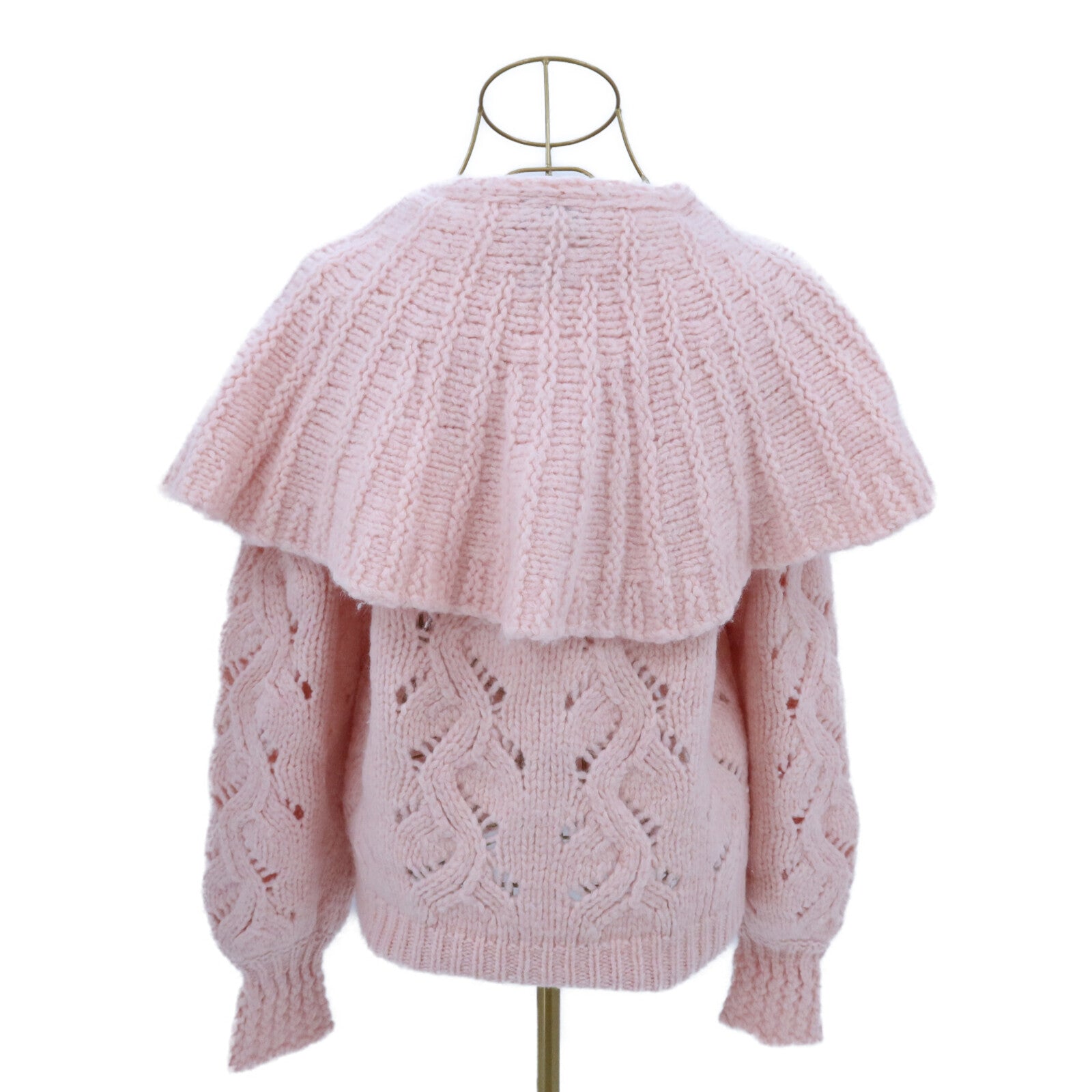 CHANEL Wool/Alpaca Long-Sleeve Knit Sweater針織