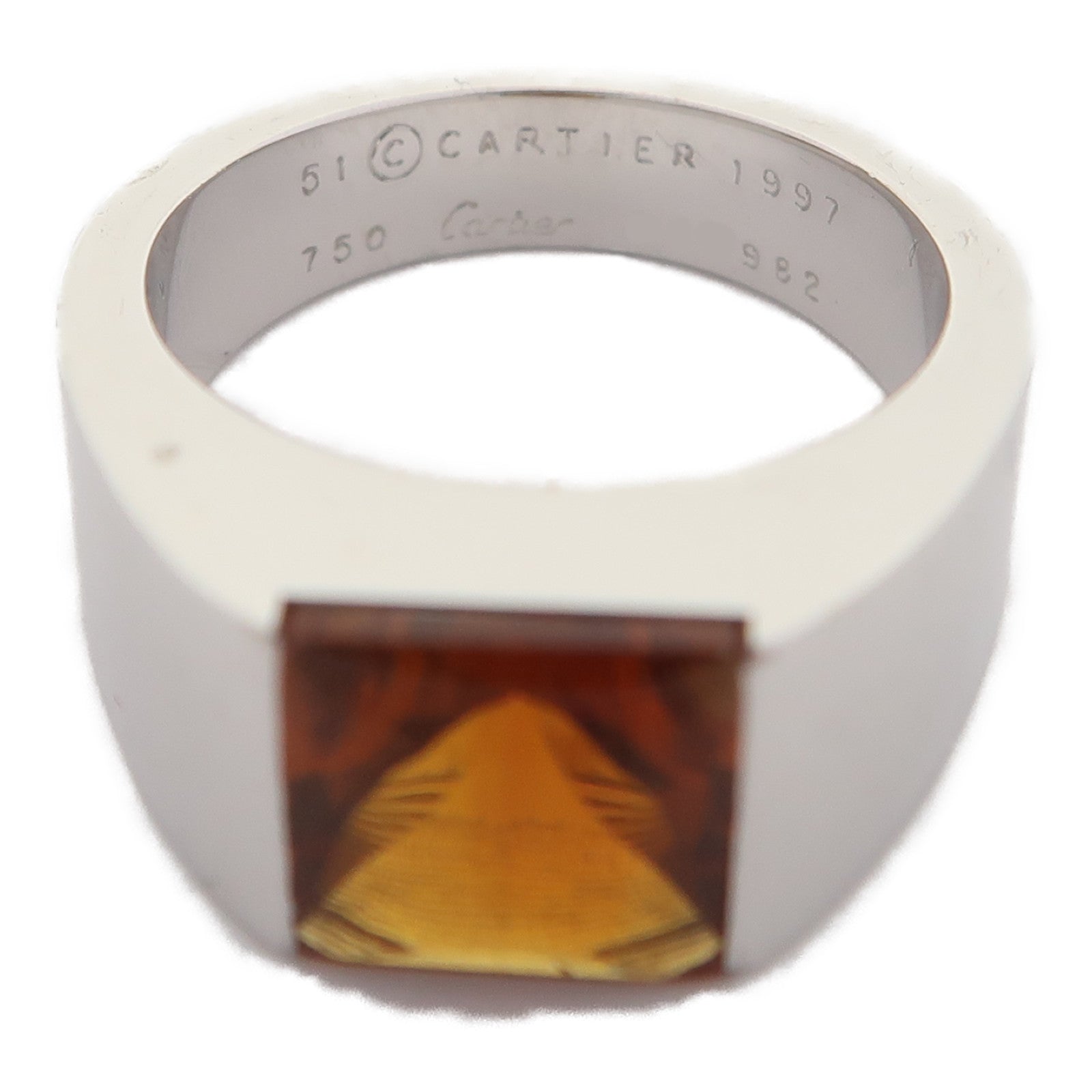CARTIER 【激減優惠】18K白金Ring戒指US#5.5