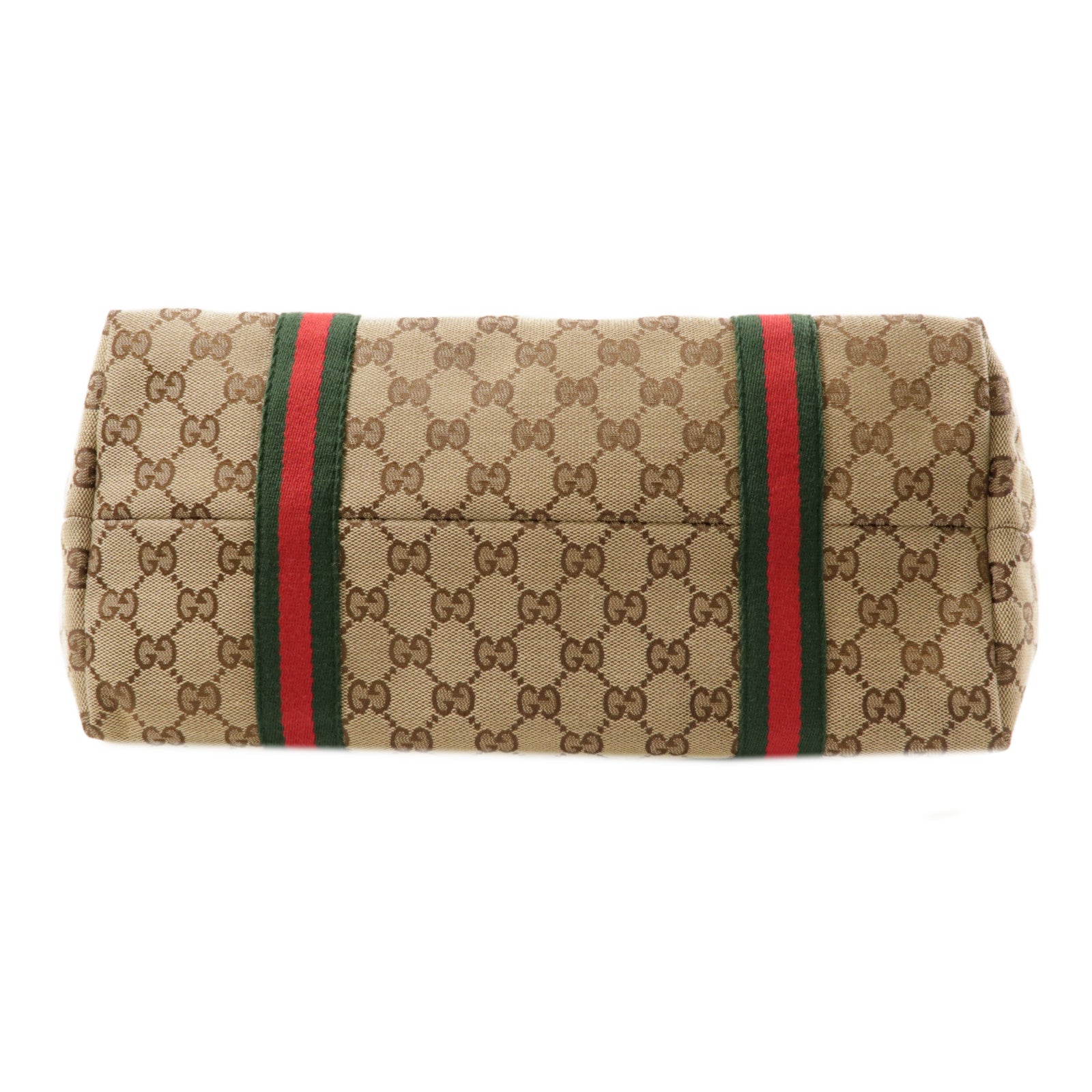 GUCCI GG GHW Sherry Line Tote Bag Shoulder Bag 139260 Canvas Brown