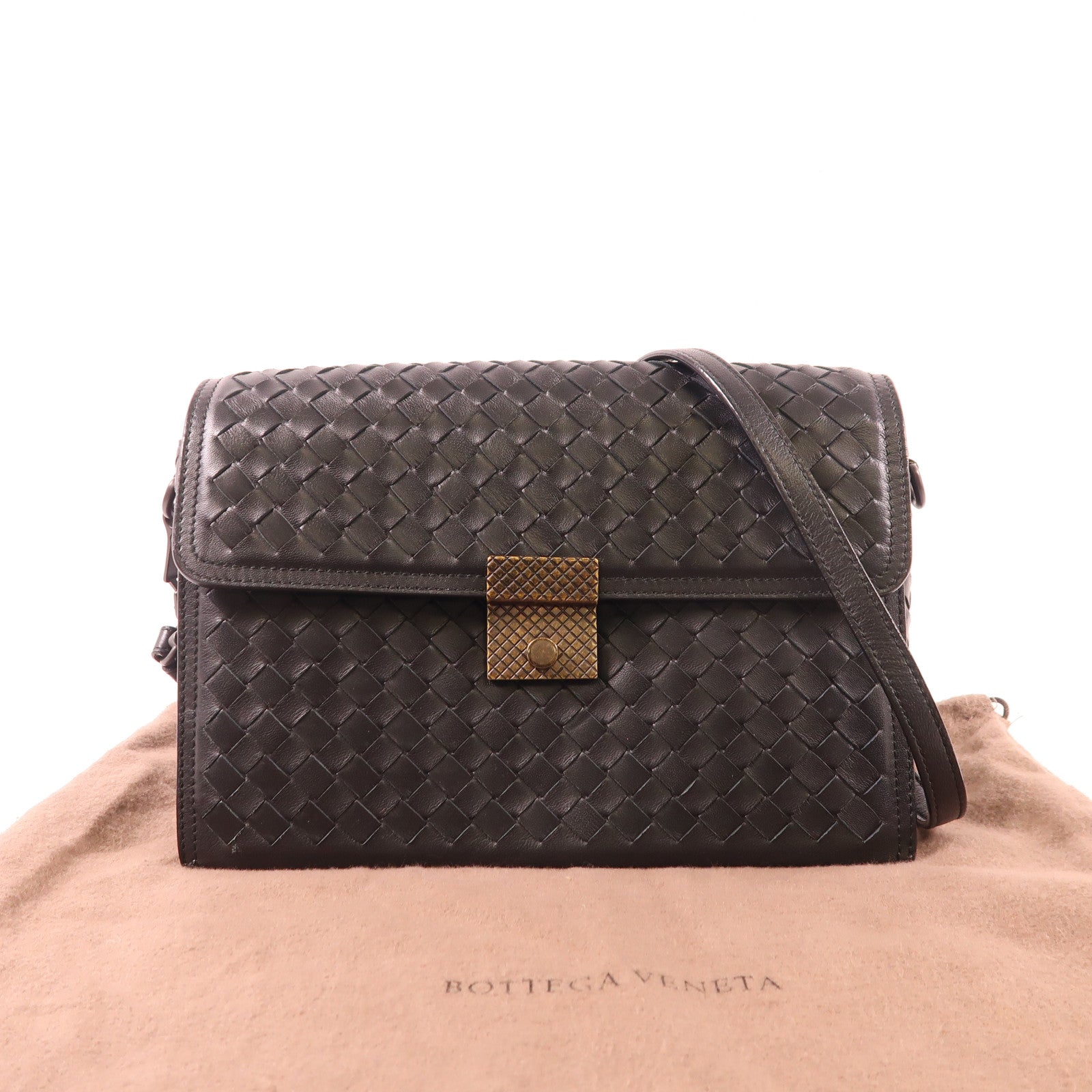 BOTTEGA VENETA 牛皮皮革2 Way Bag手挽肩背兩用袋