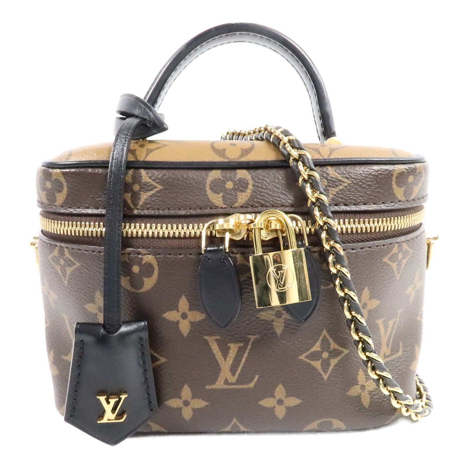 LOUIS VUITTON Monogram Reverse Vanity PM手挽肩背兩用袋
