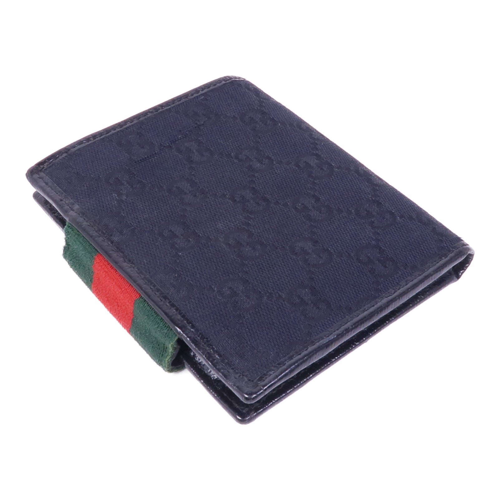 GUCCI 帆布Wallet金扣錢包