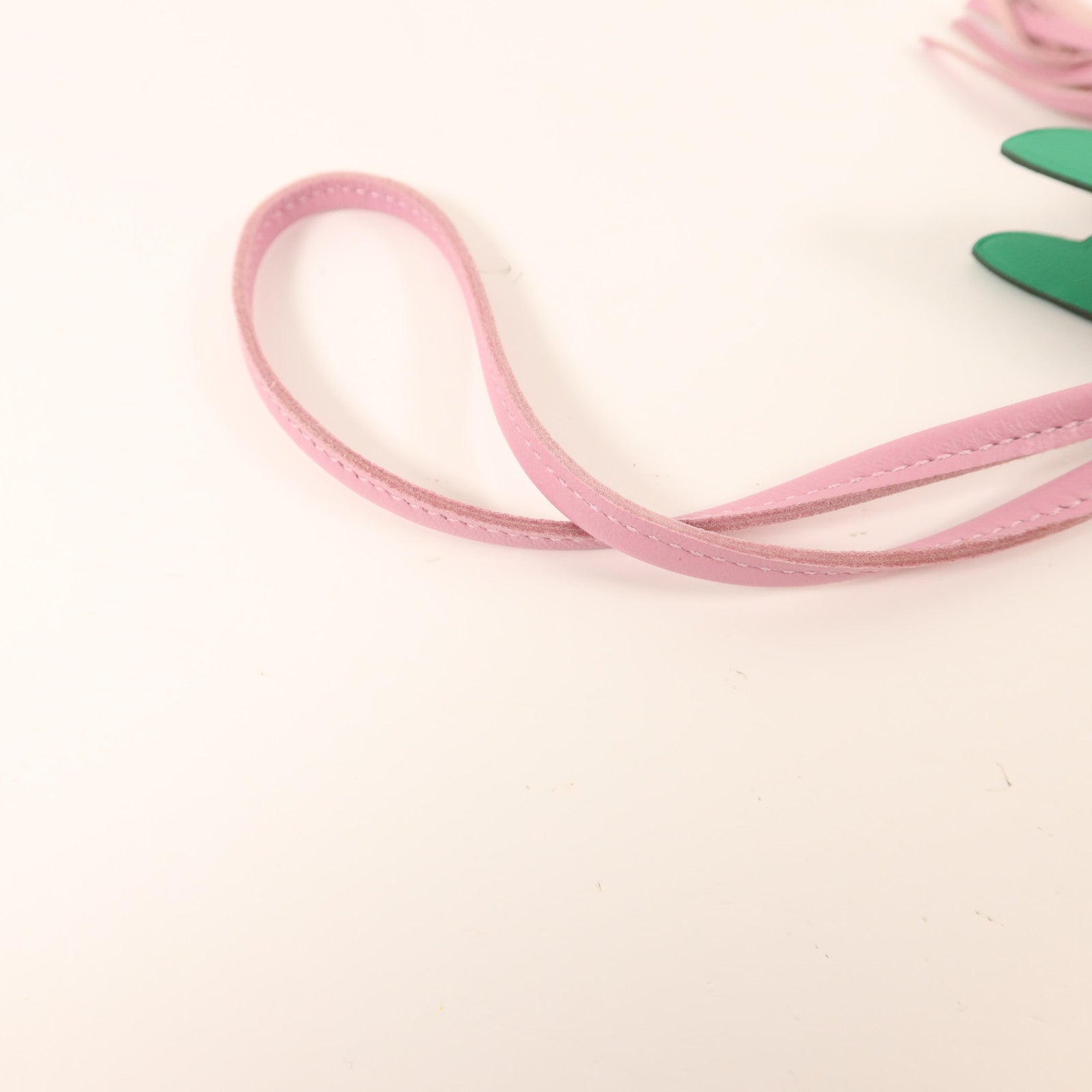 HERMES Milo皮革/Swift皮革Rodeo Pegase MM掛飾Mauve Sylvestre/Chai