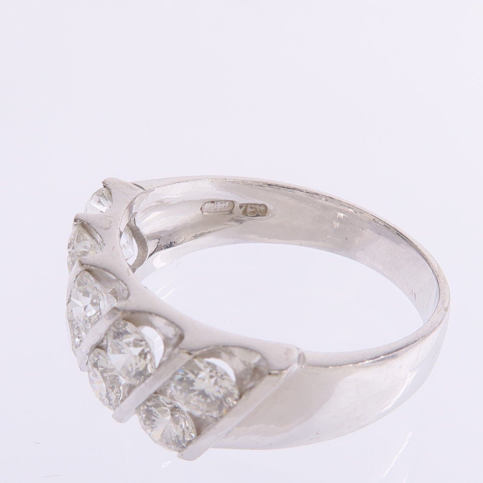 JEWELRY 【激減優惠】18K白金Diamond Ring鑽石戒指US#7.25