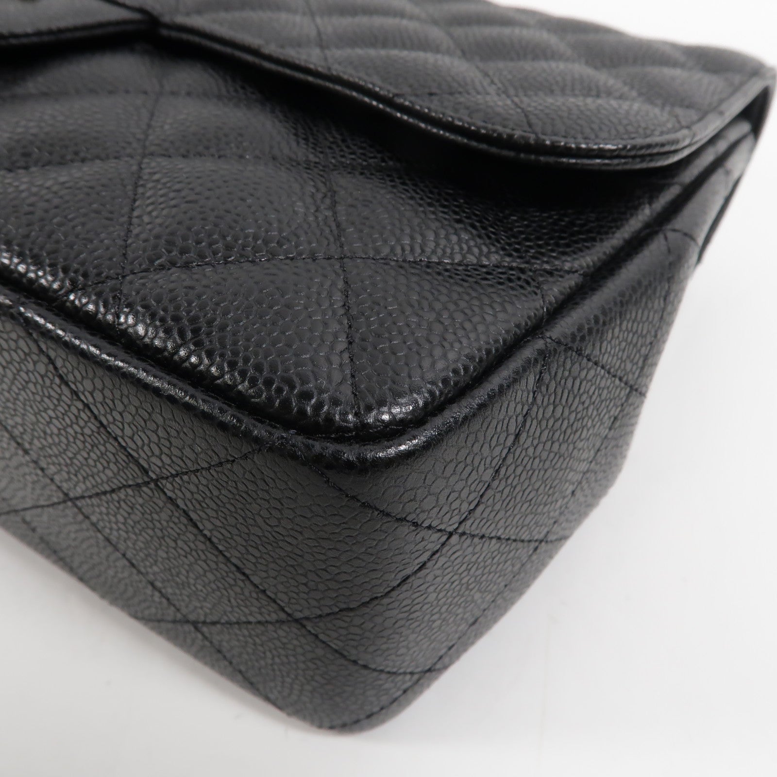 CHANEL 牛皮皮革Large Classic鏈帶肩背袋