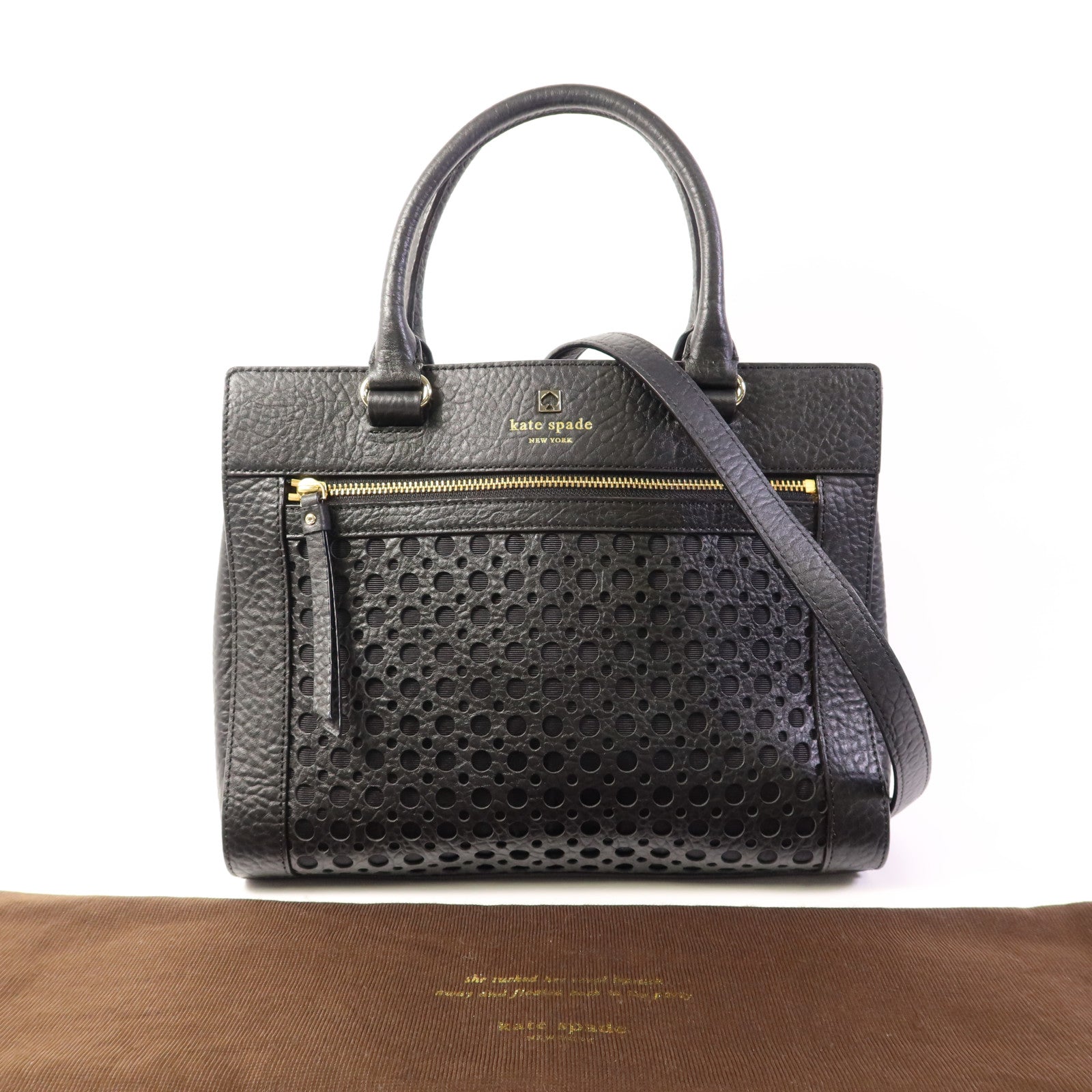 Kate Spade 皮革Perri Lane金扣手挽肩背兩用袋