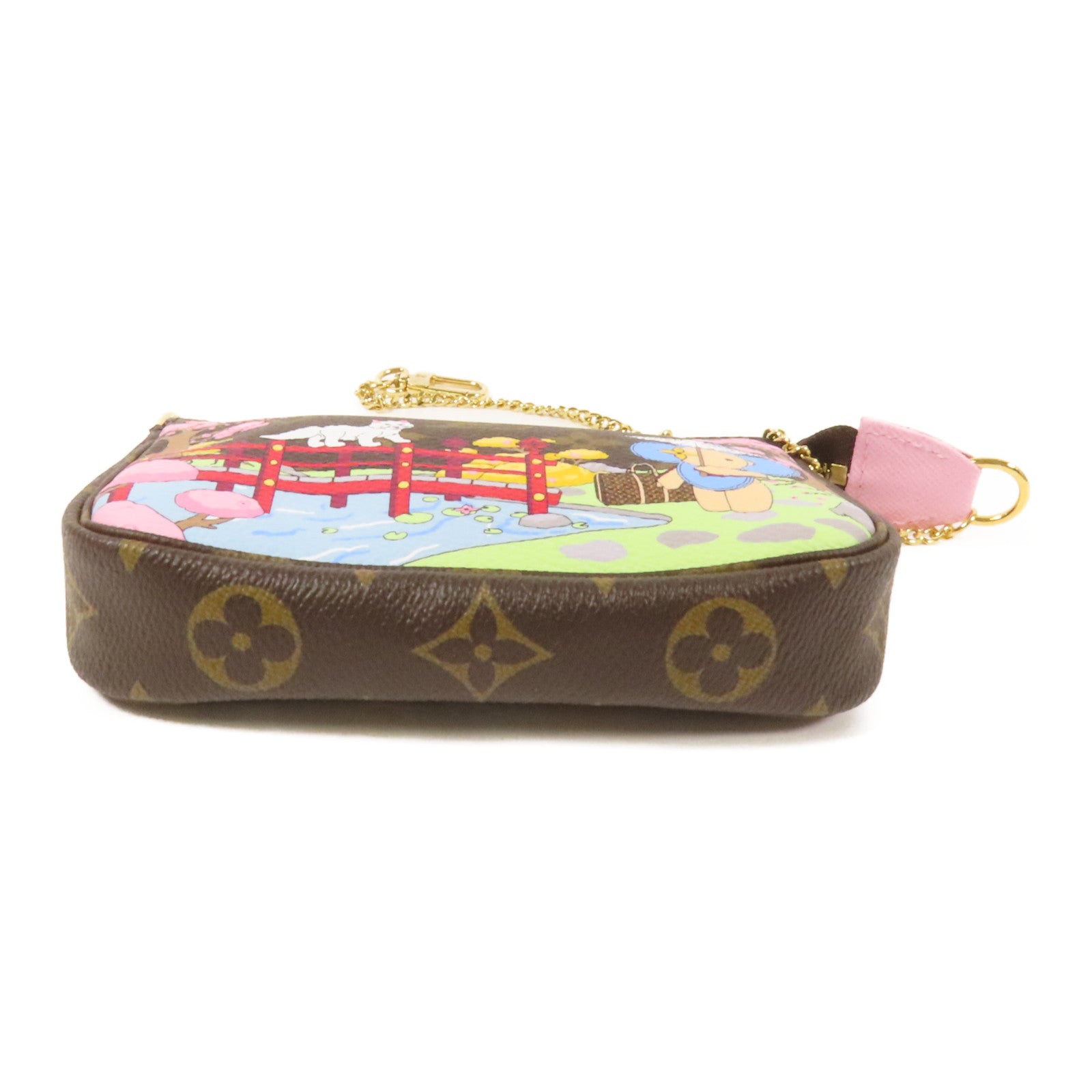 LOUIS VUITTON Monogram Pochette Accessoires金扣手挽袋