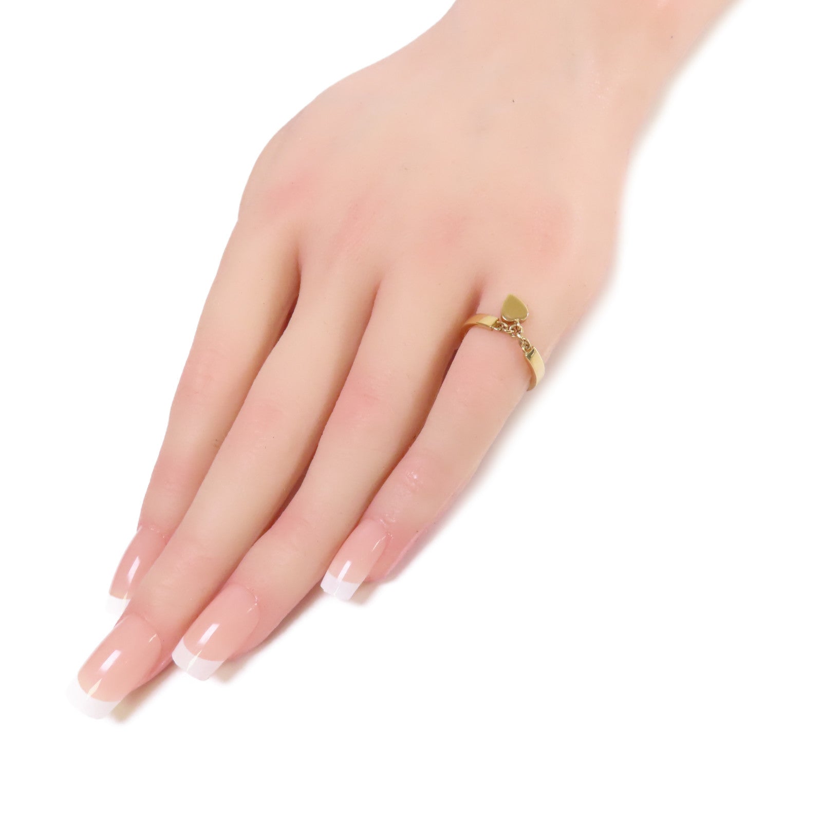 CARTIER 18K玫瑰金Gold Heart Ring戒指#49/US#4.75