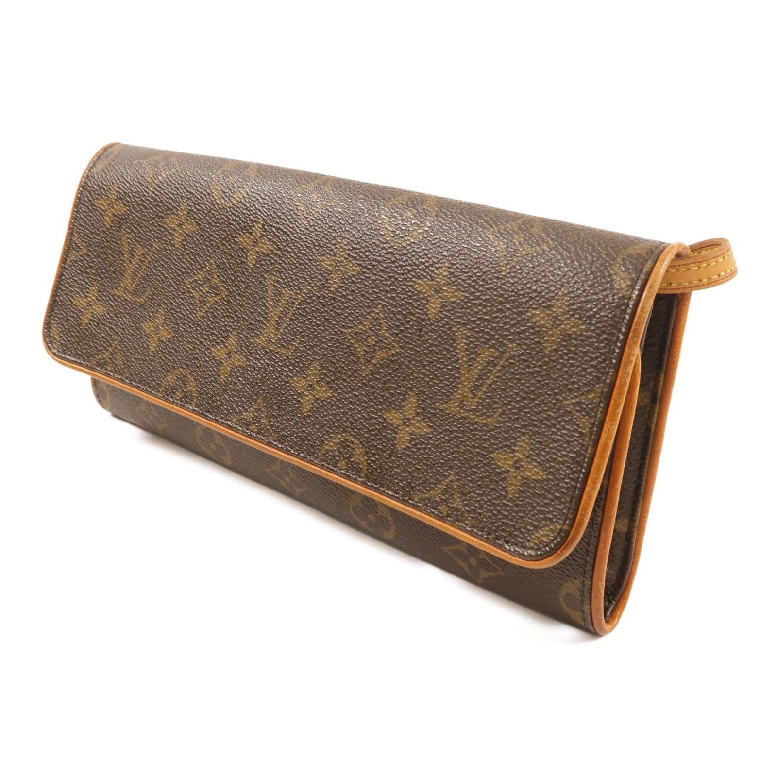 LOUIS VUITTON Monogram Pochette Twin GM金扣肩背袋