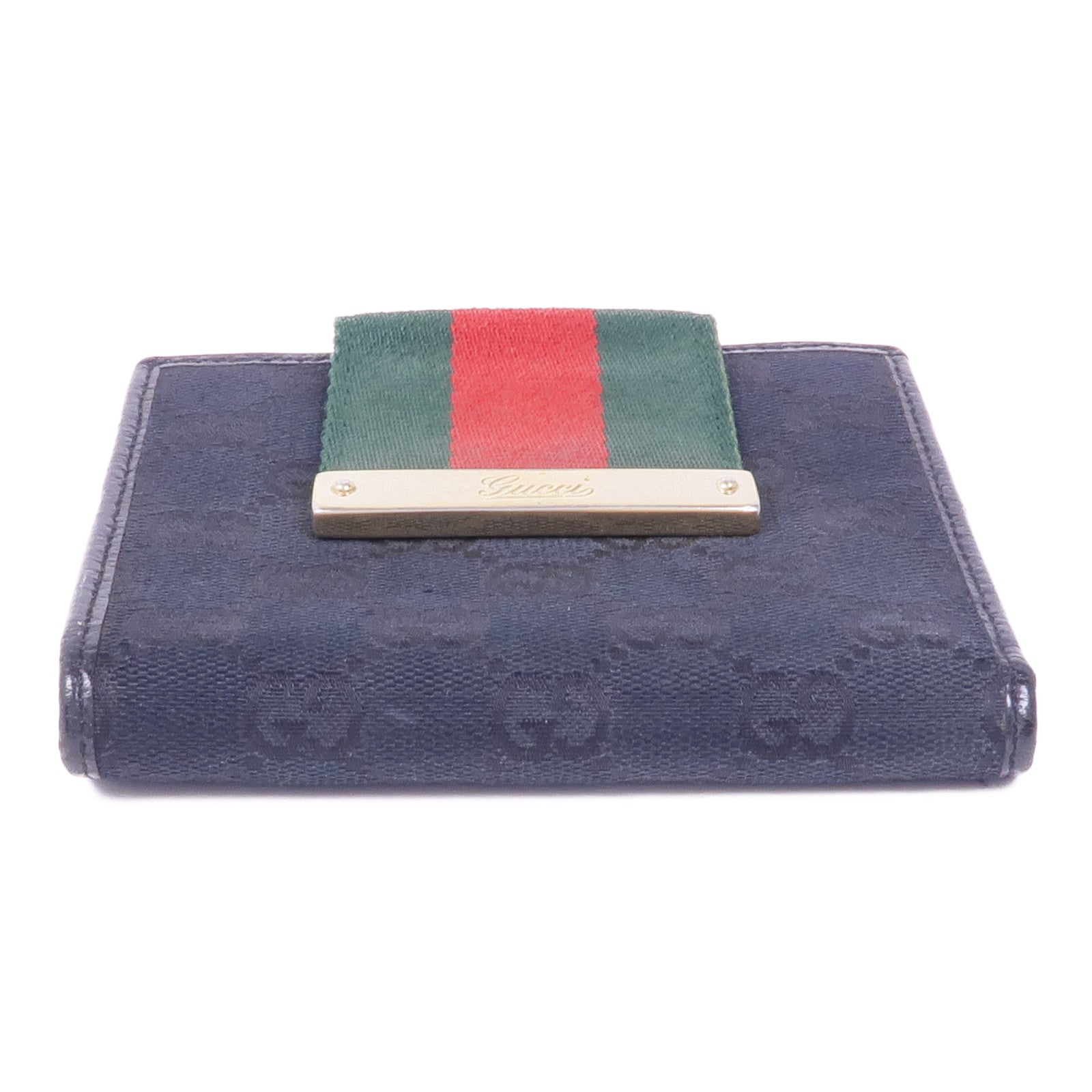 GUCCI 帆布Wallet金扣錢包