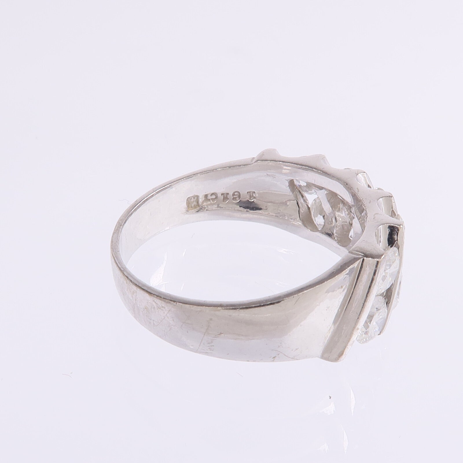 JEWELRY 【激減優惠】18K白金Diamond Ring鑽石戒指US#7.25