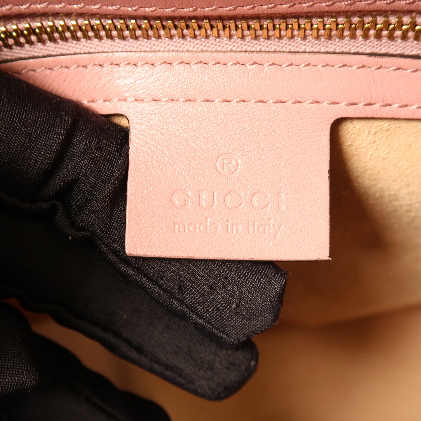 GUCCI 皮革Boston Bag金扣手挽肩背兩用袋