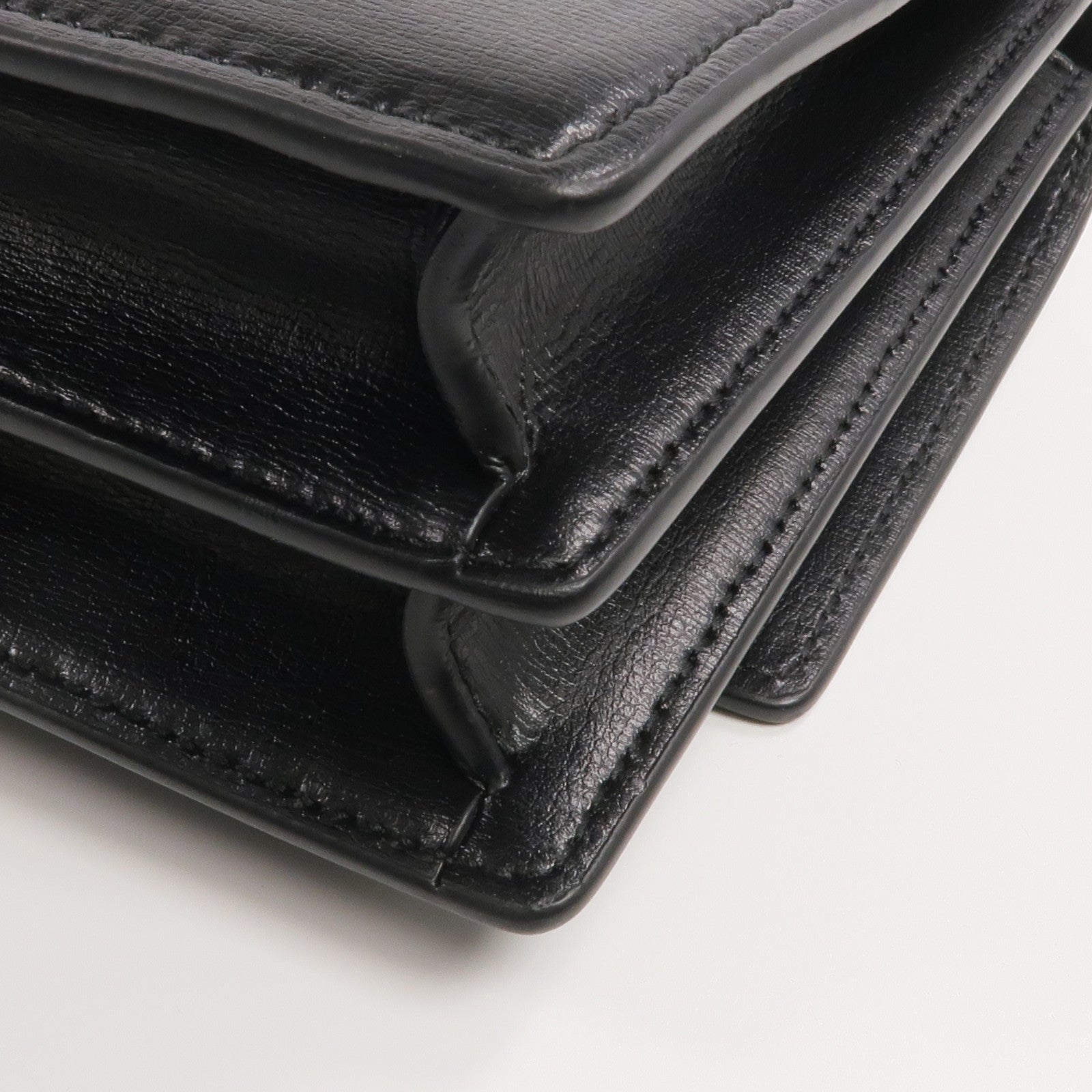 SAINT LAURENT 牛皮皮革Sunset Medium銀扣鏈帶肩背袋