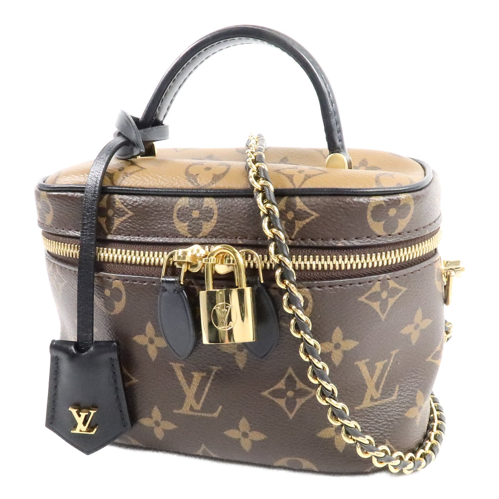 LOUIS VUITTON Monogram Reverse Vanity PM手挽肩背兩用袋