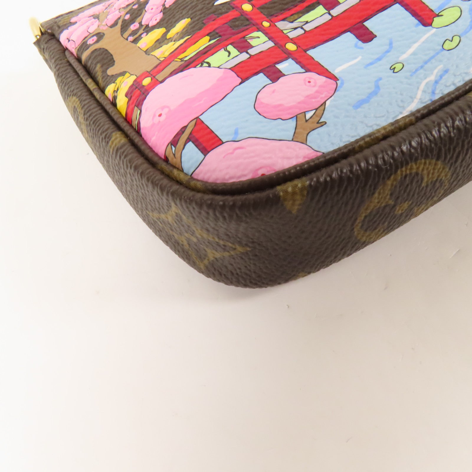 LOUIS VUITTON Monogram Pochette Accessoires金扣手挽袋