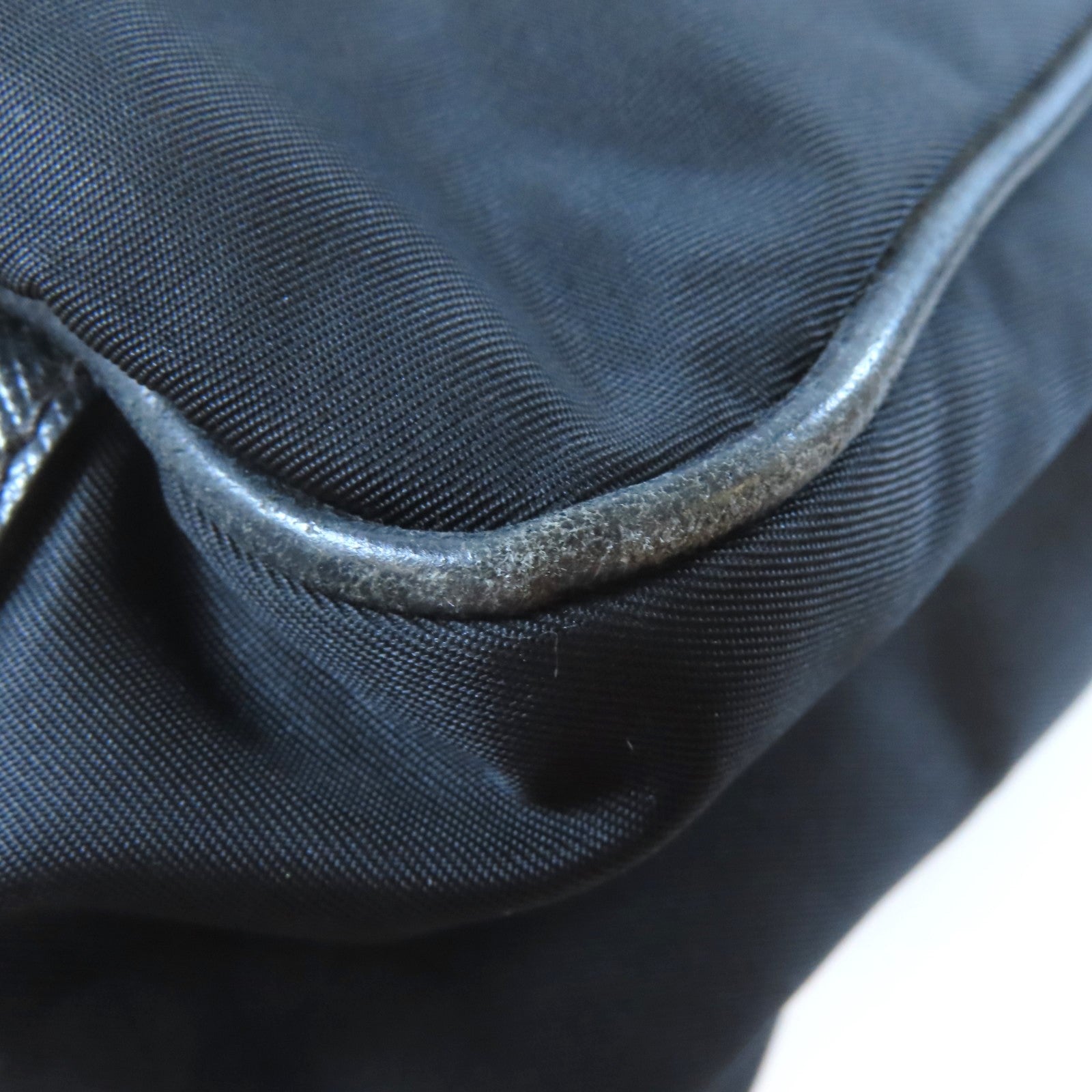 PRADA 尼龍2 Way Shoulder金扣手挽肩背兩用袋黑色