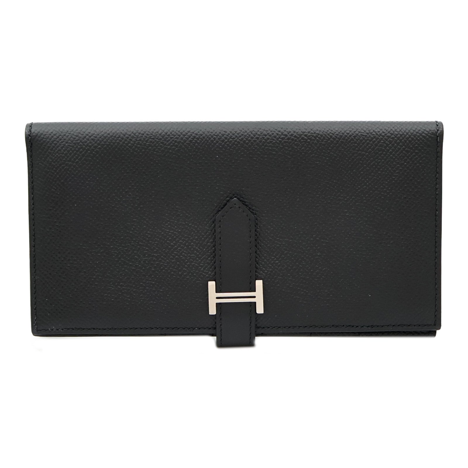 HERMES Epsom皮革Bearn Wallet長錢包Noir