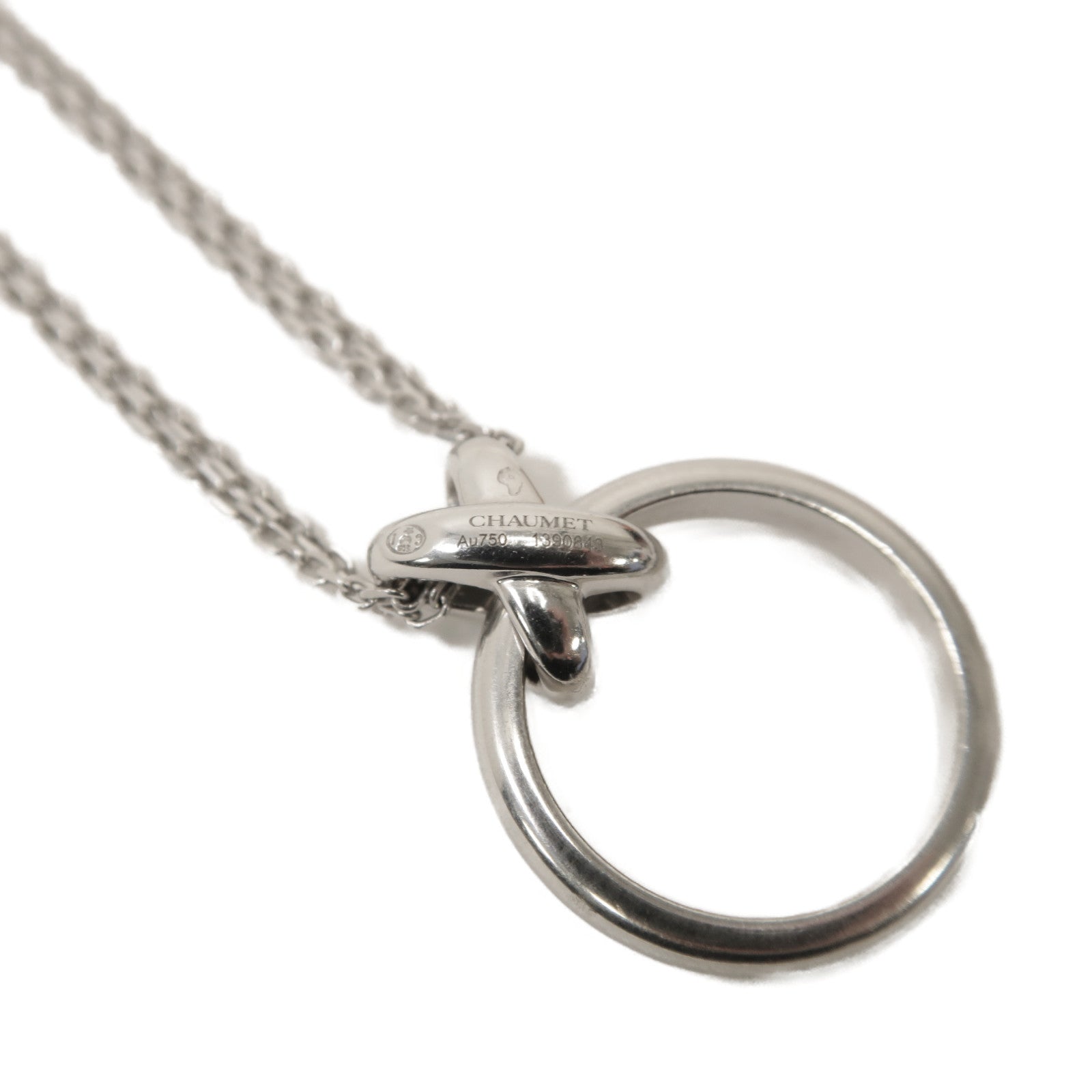 Chaumet 18K白金Necklace項鍊銀色