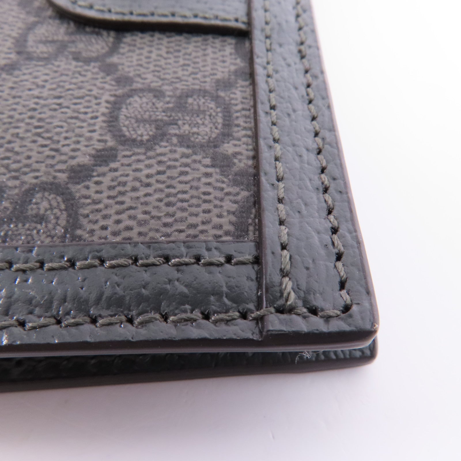 GUCCI 塗層帆布Ophidia Card Case銀扣卡片套