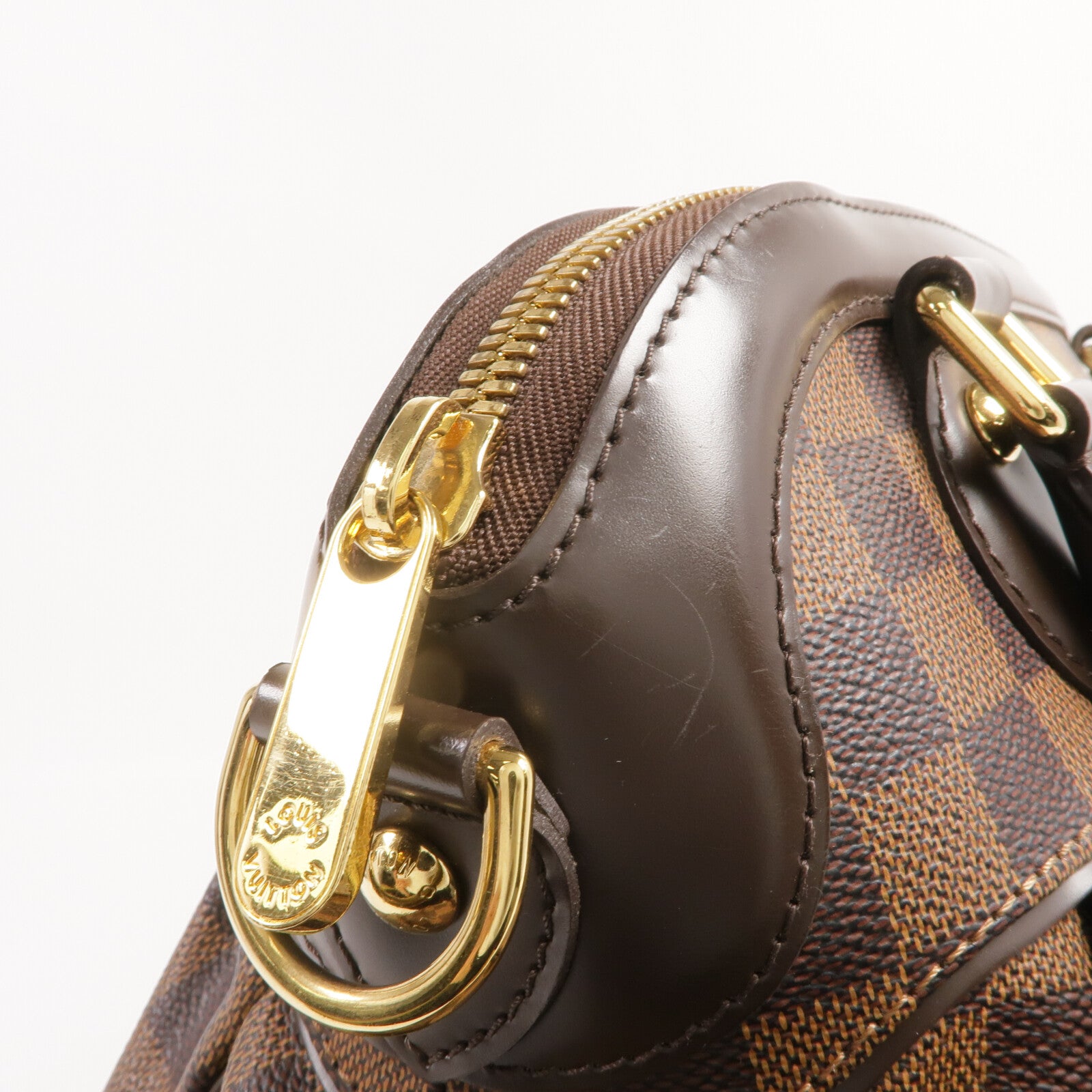 LOUIS VUITTON 【激減優惠】Damier Trevi PM金扣手挽肩背兩用袋