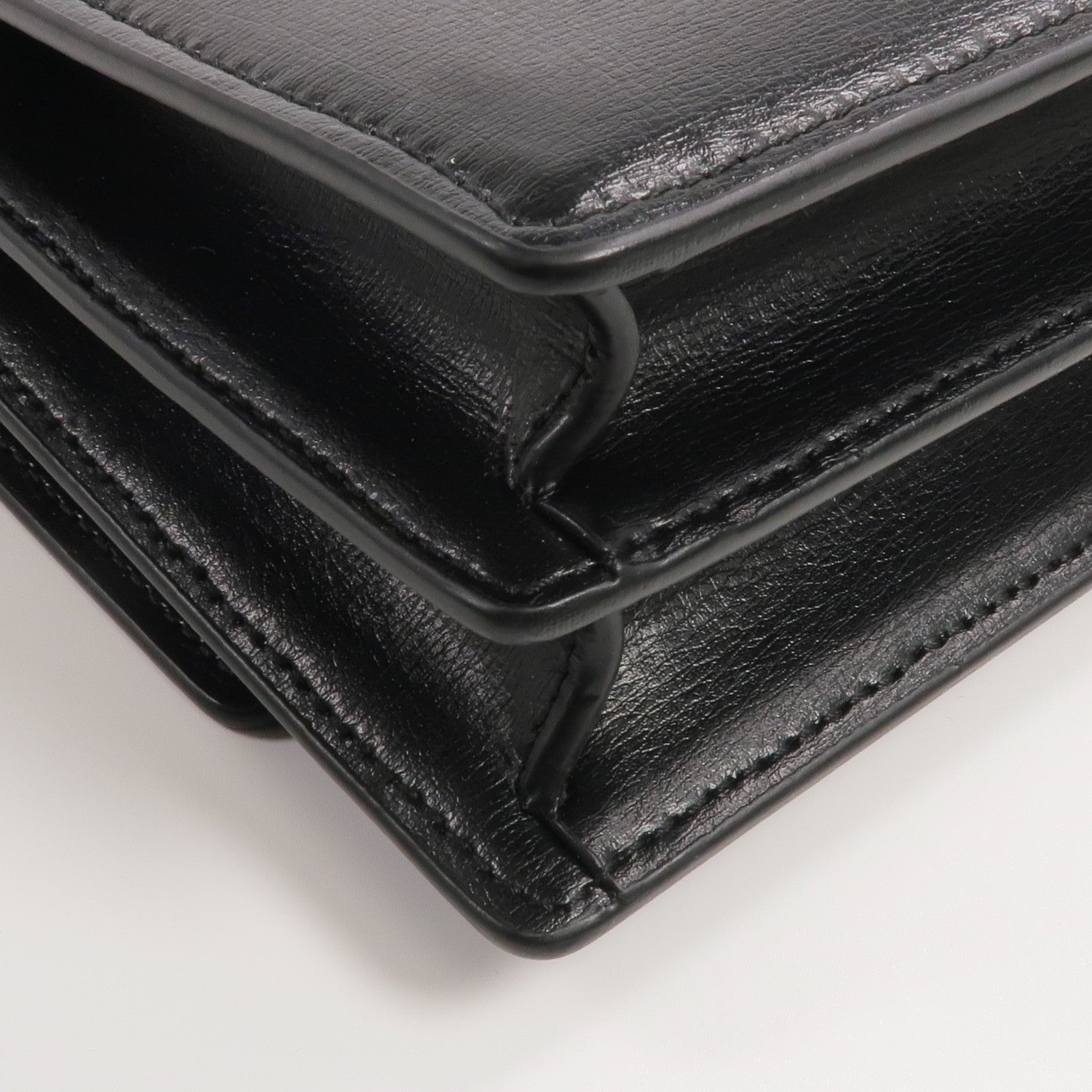 SAINT LAURENT 牛皮皮革Sunset Medium銀扣鏈帶肩背袋