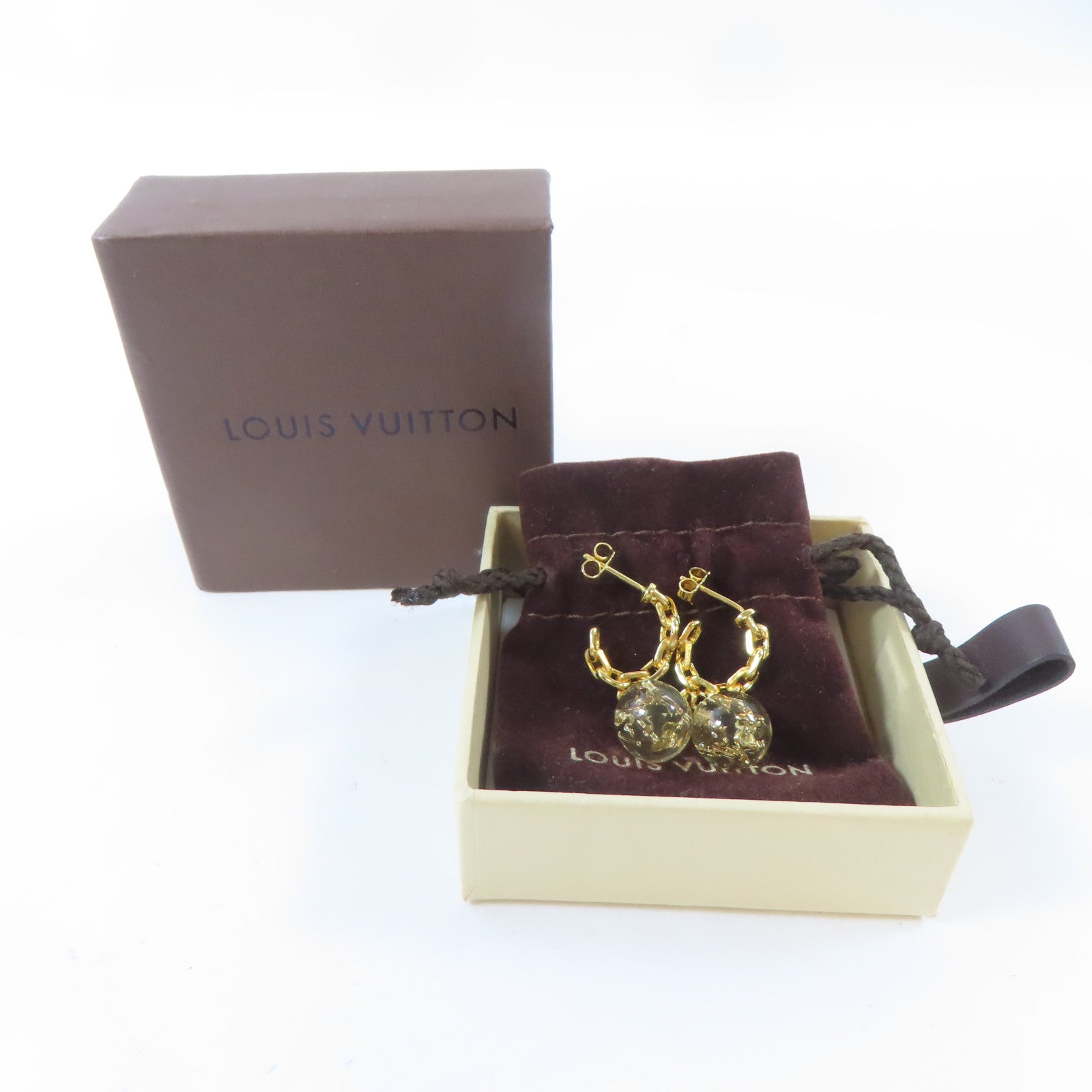 LOUIS VUITTON 金屬Buckle Dreyer Buhl Earrings耳環金色