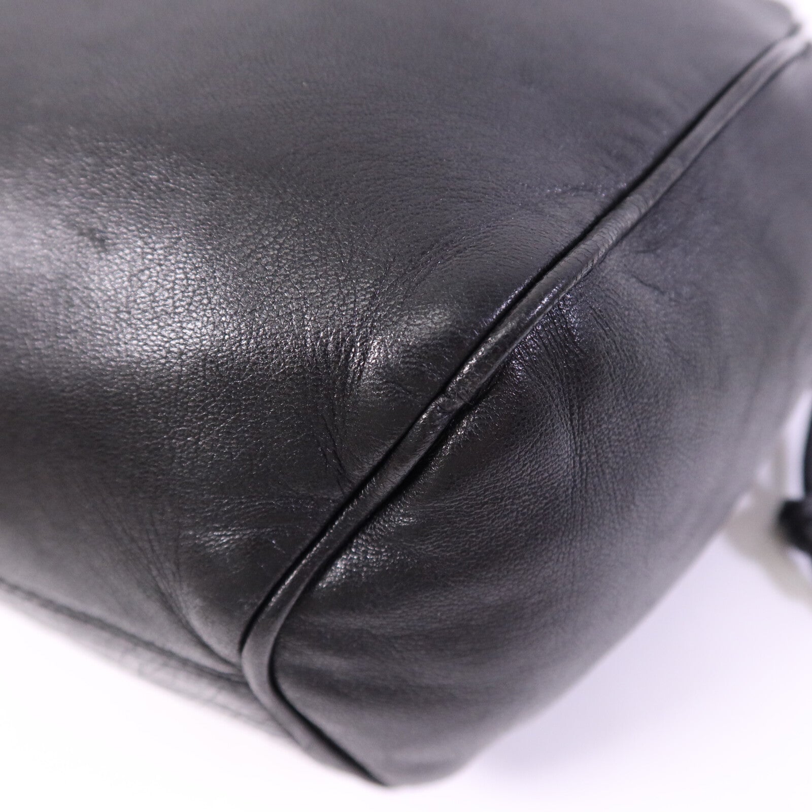 LOEWE 鴕鳥皮革/羊皮皮革Vintage Hand Bag金扣手挽袋