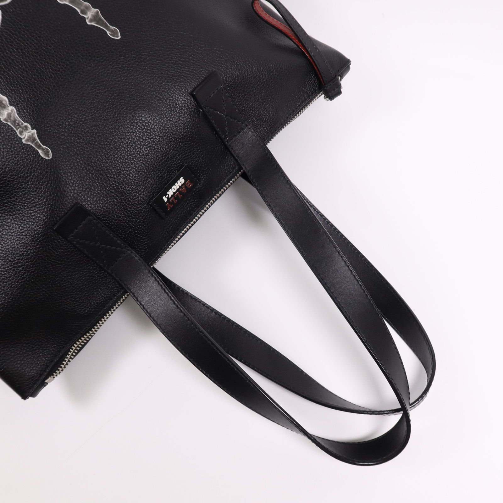 BALLY 牛皮皮革Shoulder Bag銀扣手挽袋