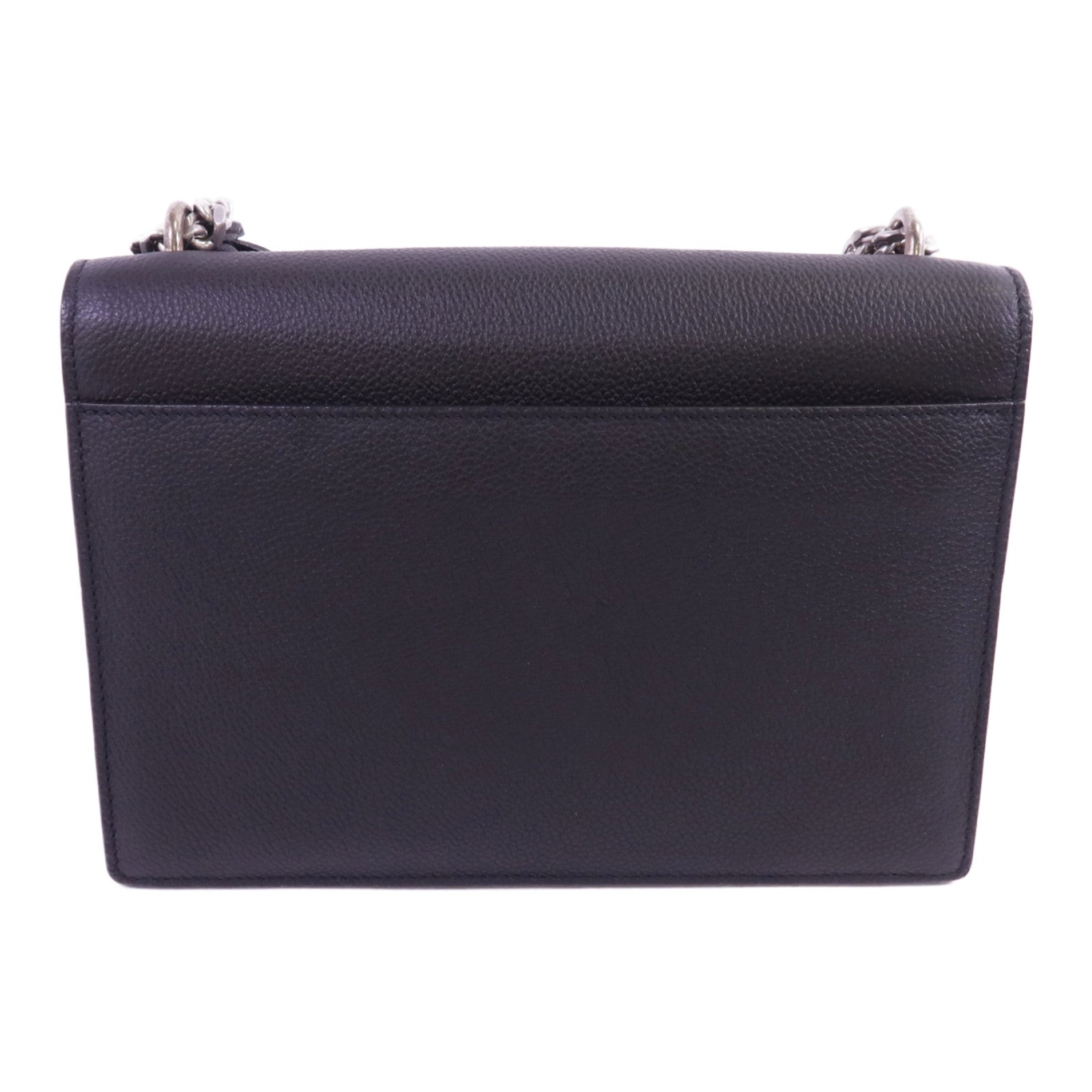 SAINT LAURENT 牛皮皮革Sunset銀扣鏈帶肩背袋