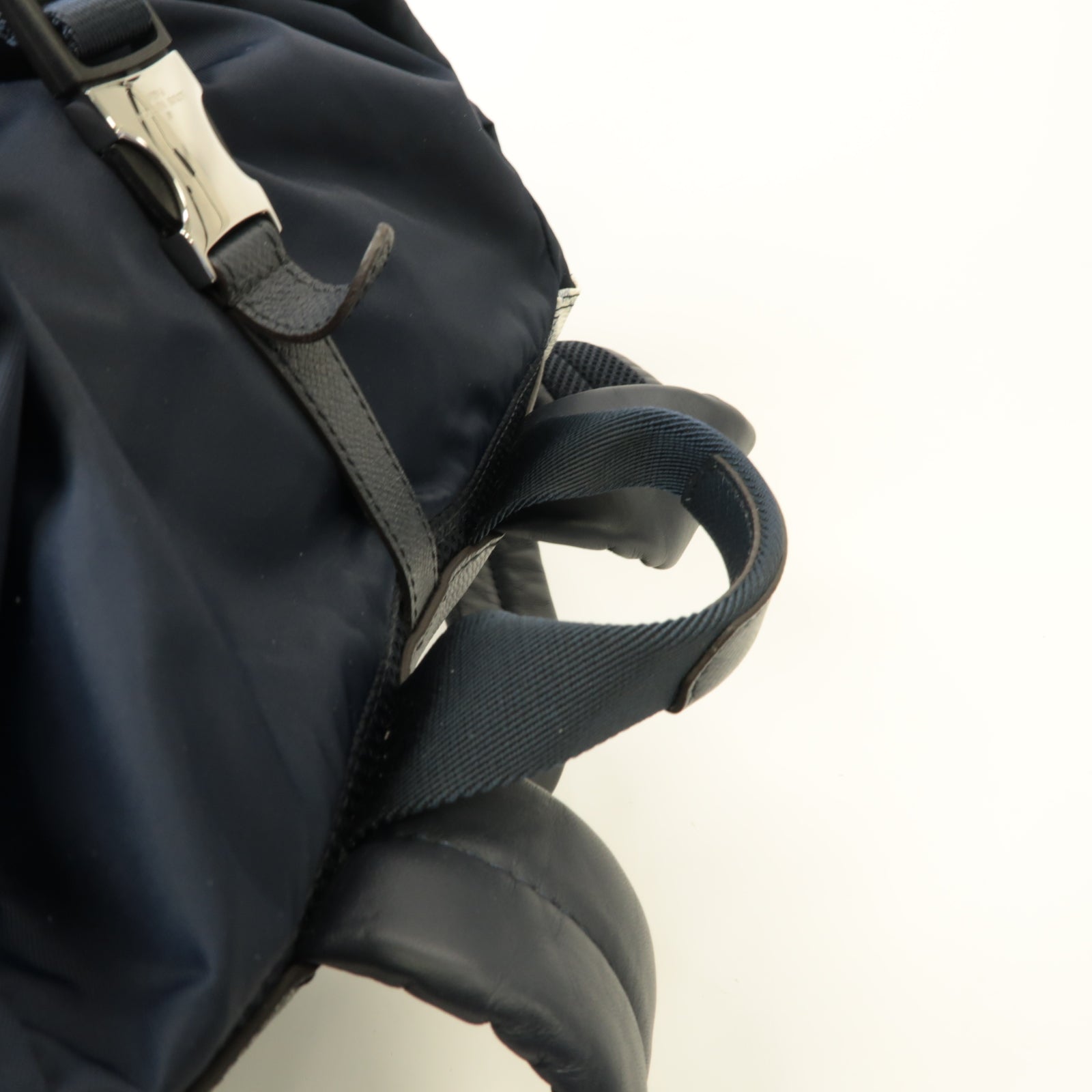 LOUIS VUITTON Damier Coast Matchpoint Backpack銀扣背包白色/深藍色