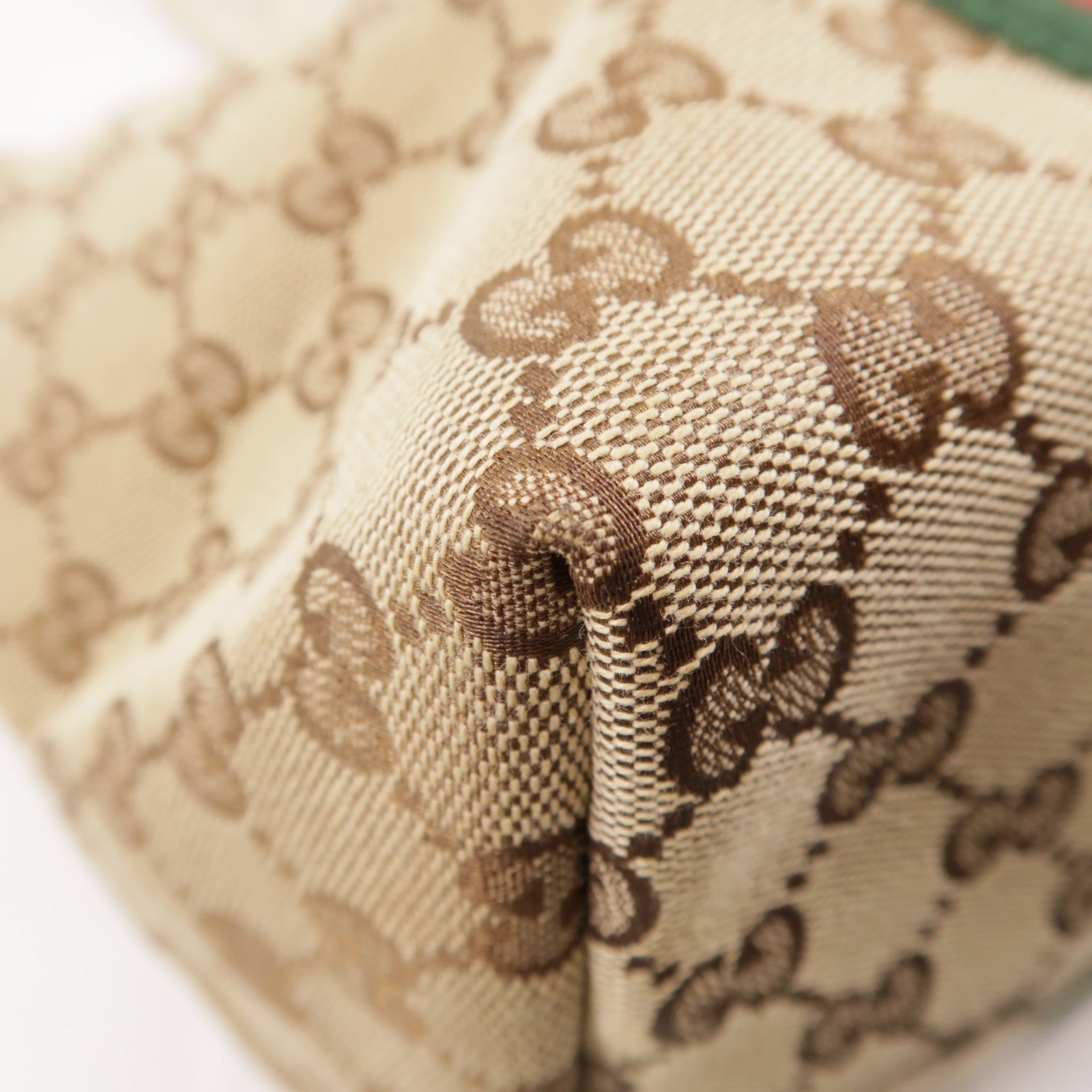 GUCCI GG GHW Sherry Line Tote Bag Shoulder Bag 139260 Canvas Brown