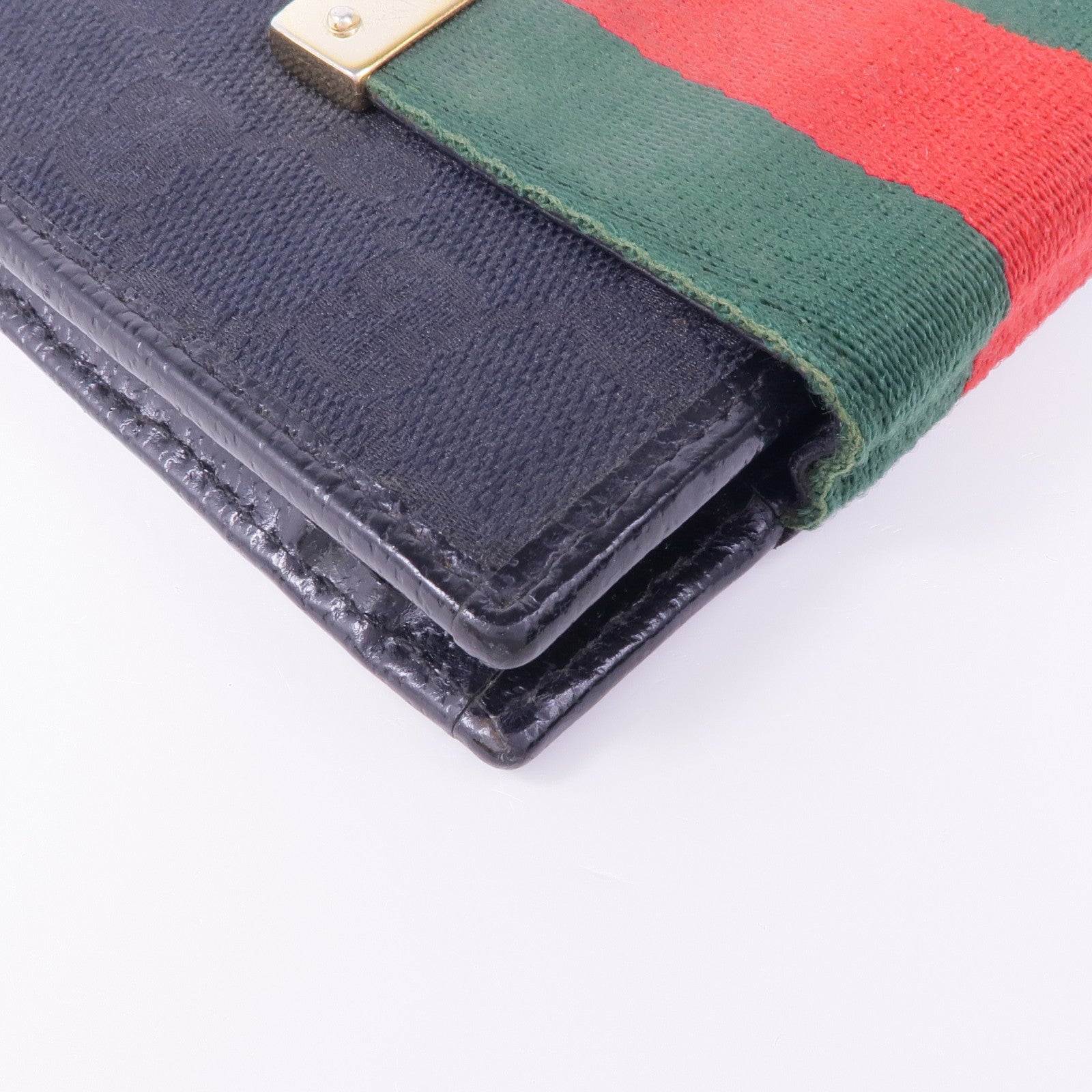 GUCCI 帆布Wallet金扣錢包